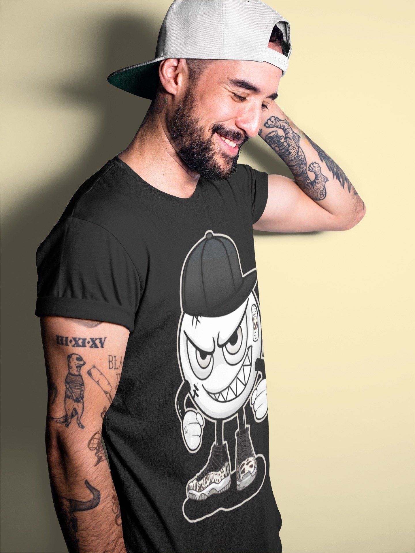 Jordan 11 Animal Instinct Shirt To Match Jordans Mischief Emoji Sneaker Tees Jordan 11 Animal Instinct Drip Gear Zone Sneaker Matching Clothing Unisex Shirts