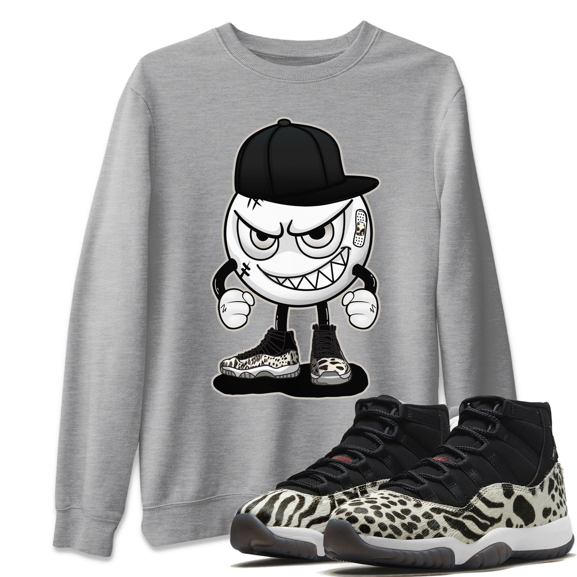 Jordan 11 Animal Instinct Shirt To Match Jordans Mischief Emoji Sneaker Tees Jordan 11 Animal Instinct Drip Gear Zone Sneaker Matching Clothing Unisex Shirts