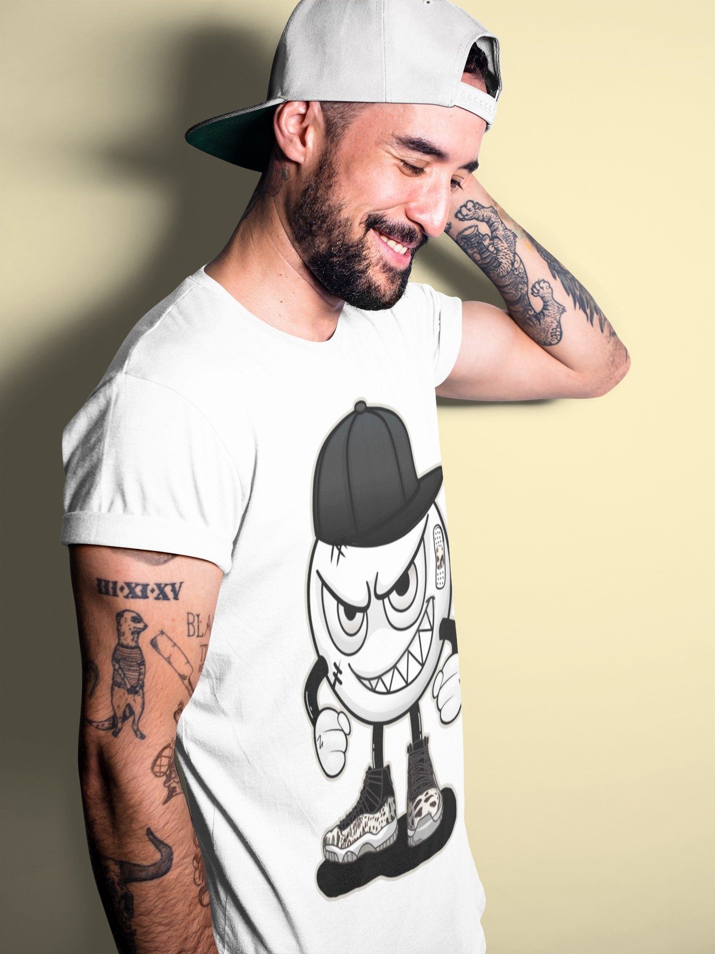 Jordan 11 Animal Instinct Shirt To Match Jordans Mischief Emoji Sneaker Tees Jordan 11 Animal Instinct Drip Gear Zone Sneaker Matching Clothing Unisex Shirts