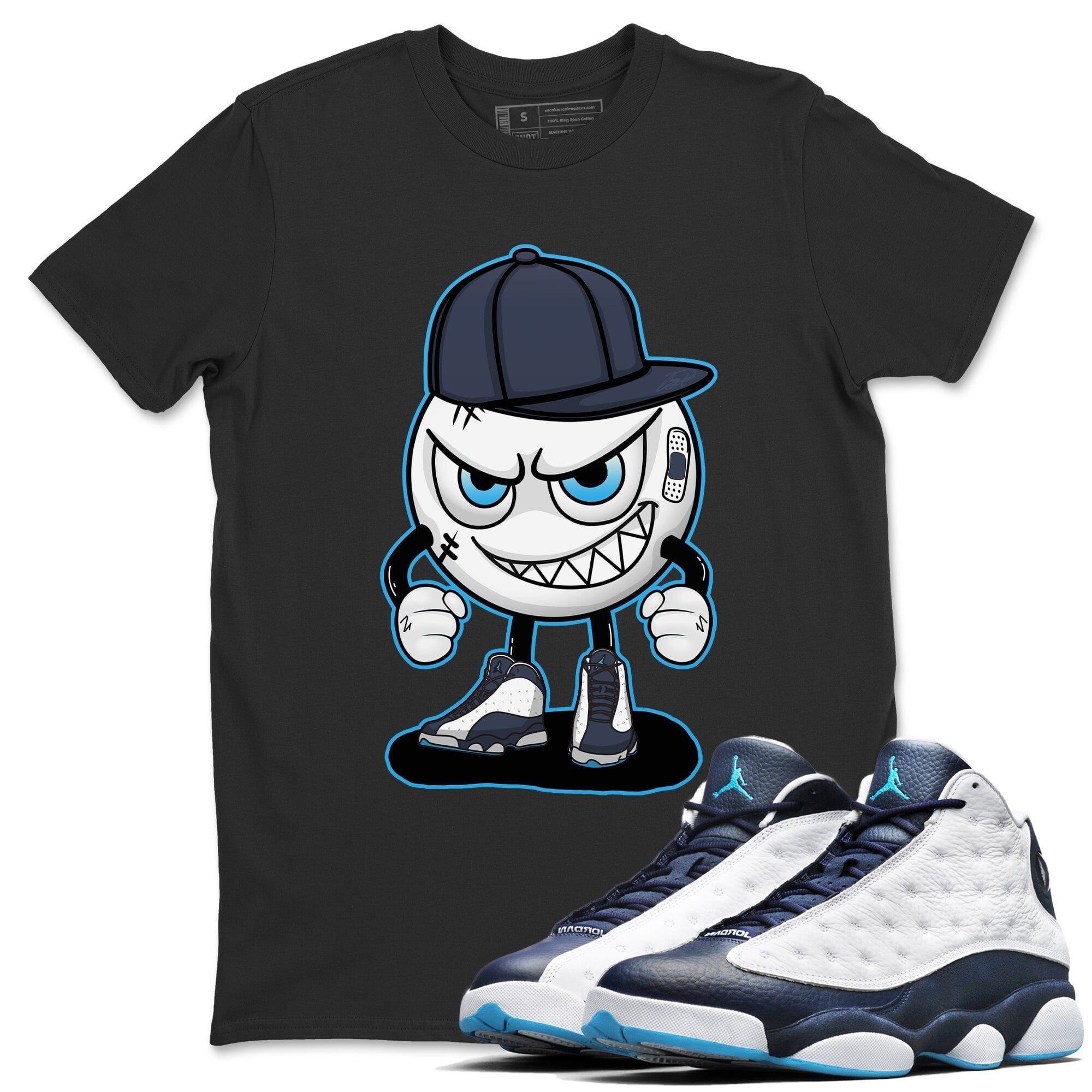 Jordan 13 Obsidian Shirt To Match Jordans Mischief Emoji Sneaker Tees Jordan 13 Obsidian Drip Gear Zone Sneaker Matching Clothing Unisex Shirts