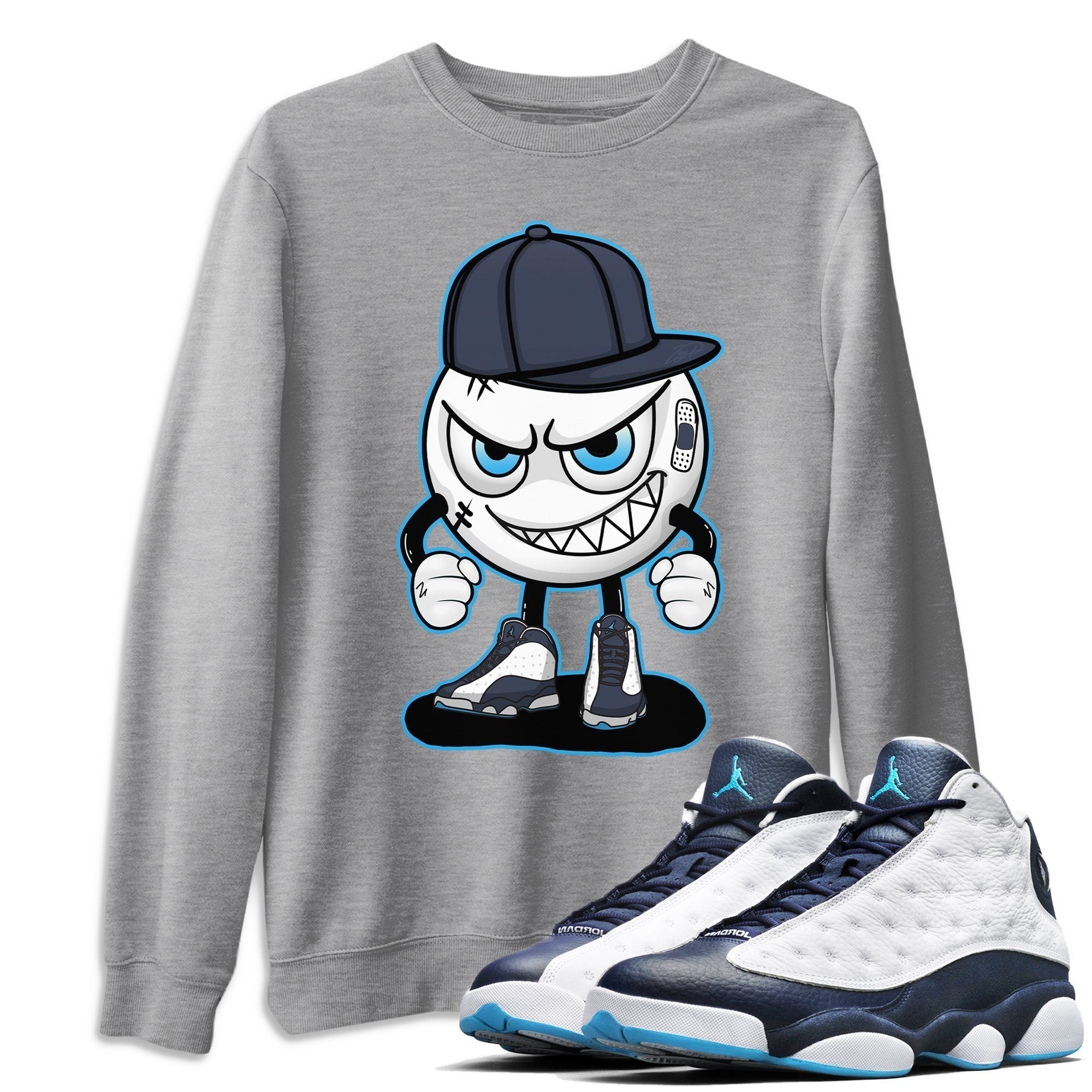 Jordan 13 Obsidian Shirt To Match Jordans Mischief Emoji Sneaker Tees Jordan 13 Obsidian Drip Gear Zone Sneaker Matching Clothing Unisex Shirts