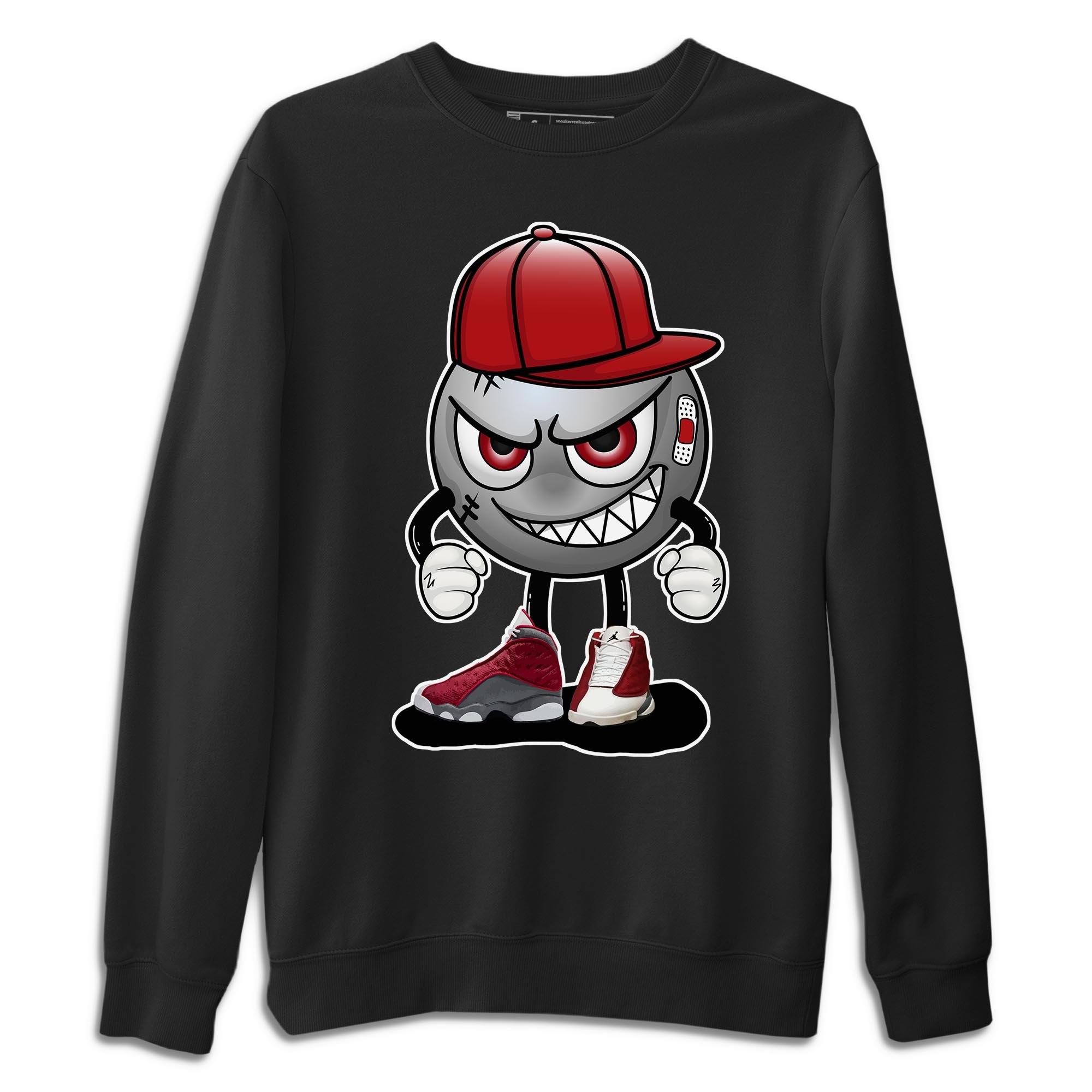 Jordan 13 Red Flint Shirt To Match Jordans Mischief Emoji Sneaker Tees Jordan 13 Red Flint Drip Gear Zone Sneaker Matching Clothing Unisex Shirts