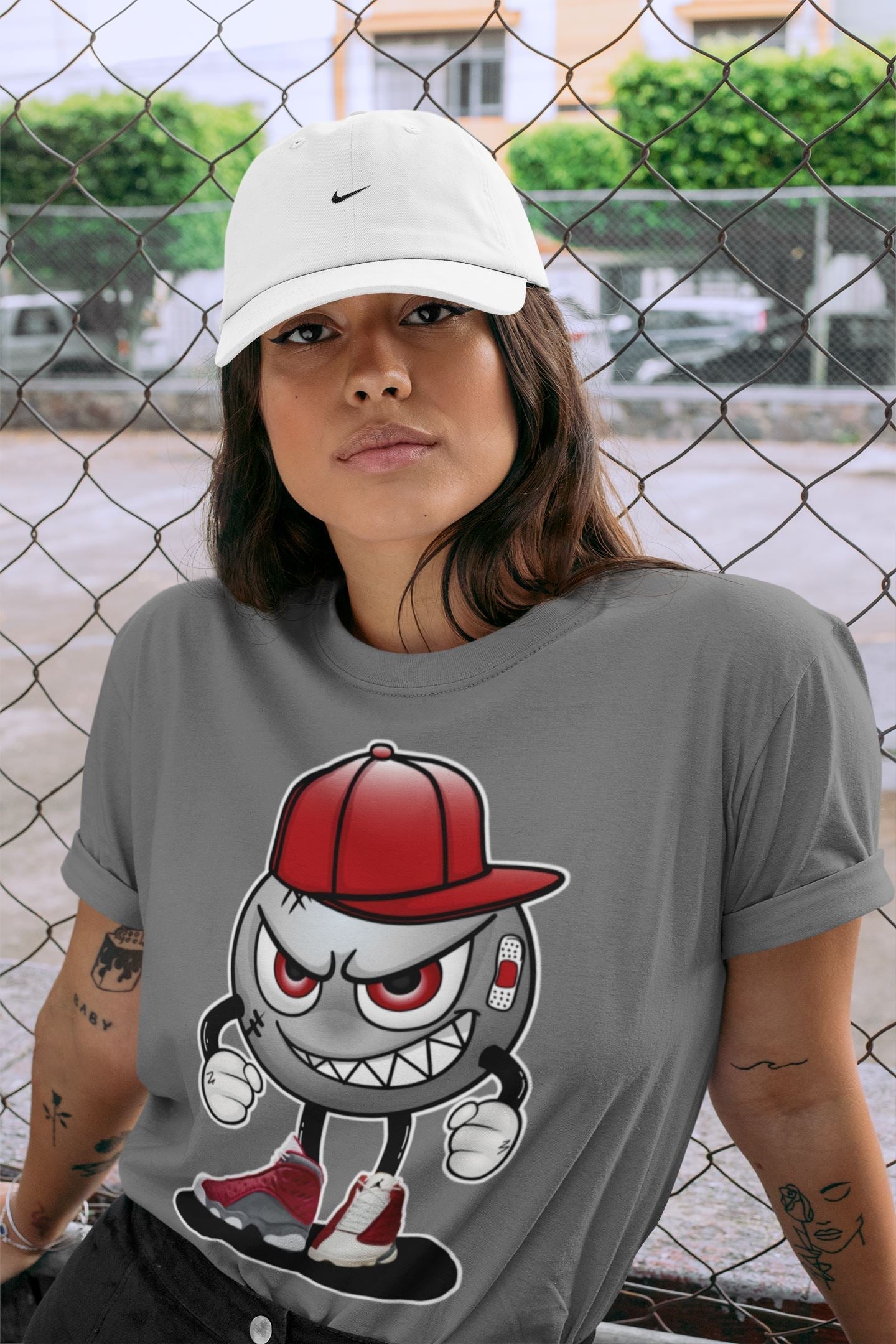 Jordan 13 Red Flint Shirt To Match Jordans Mischief Emoji Sneaker Tees Jordan 13 Red Flint Drip Gear Zone Sneaker Matching Clothing Unisex Shirts