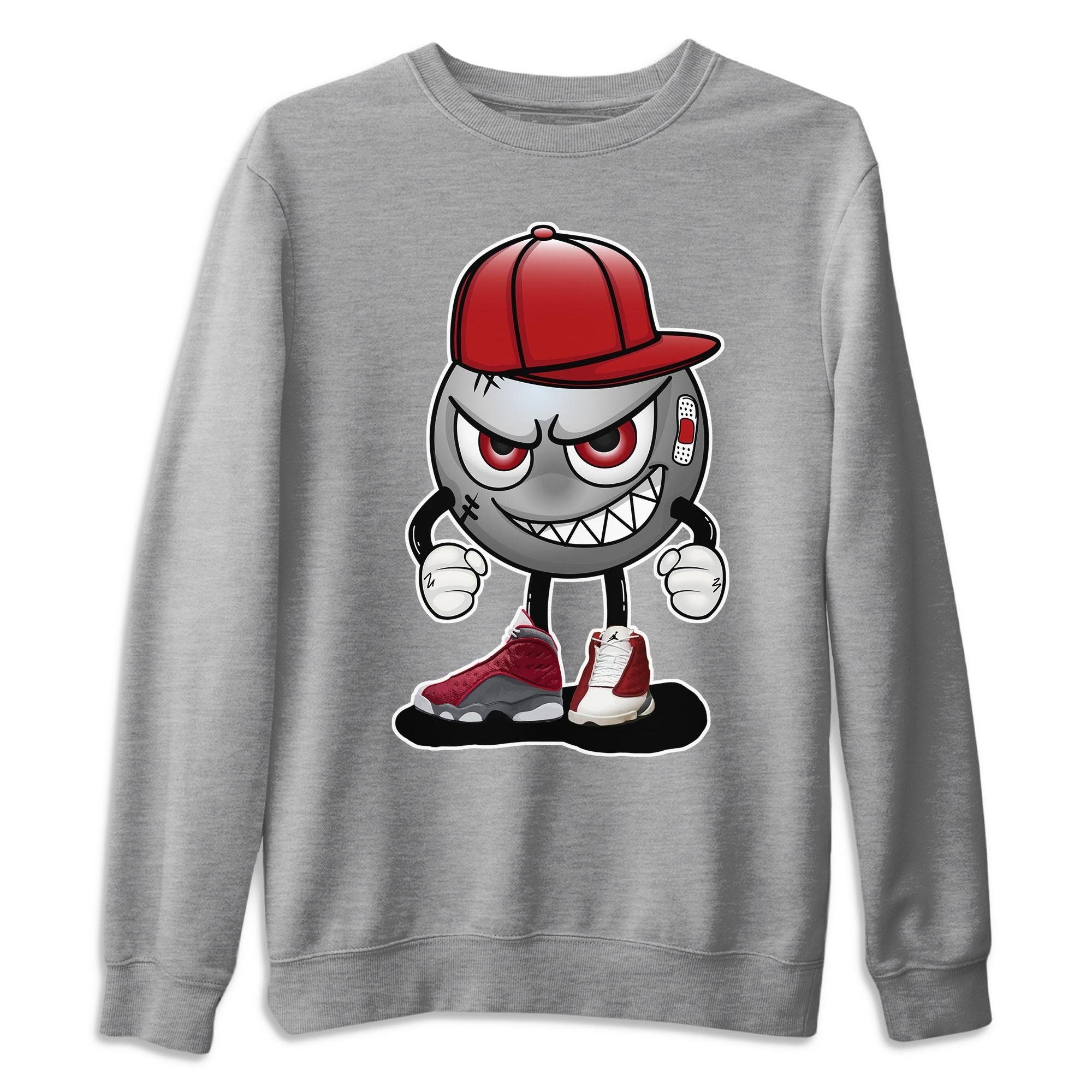 Jordan 13 Red Flint Shirt To Match Jordans Mischief Emoji Sneaker Tees Jordan 13 Red Flint Drip Gear Zone Sneaker Matching Clothing Unisex Shirts