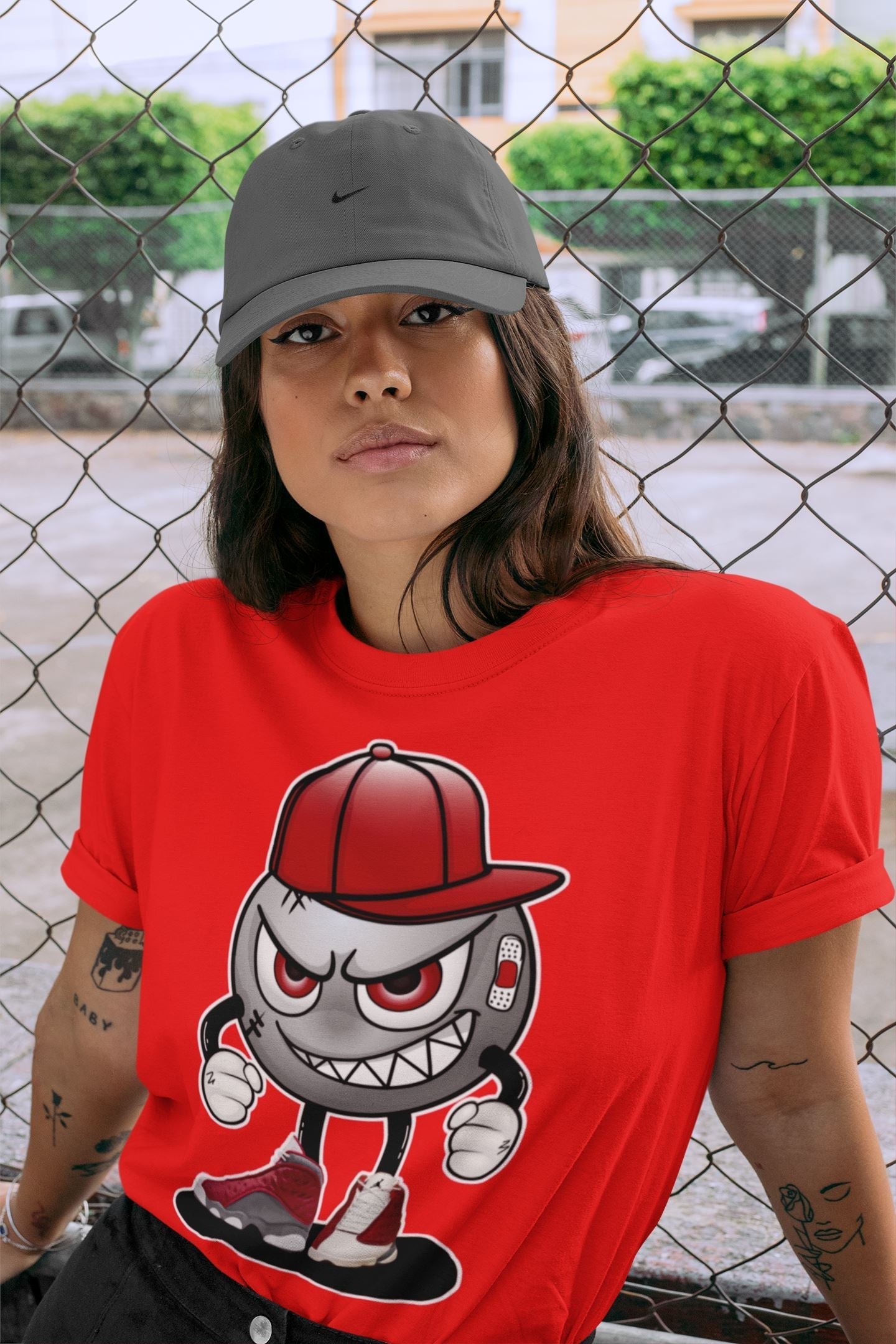 Jordan 13 Red Flint Shirt To Match Jordans Mischief Emoji Sneaker Tees Jordan 13 Red Flint Drip Gear Zone Sneaker Matching Clothing Unisex Shirts