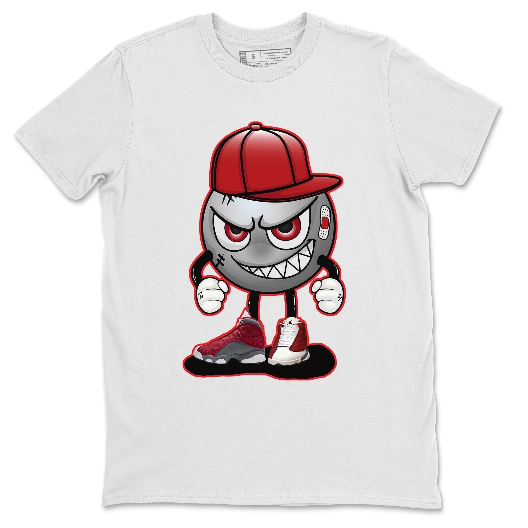 Jordan 13 Red Flint Shirt To Match Jordans Mischief Emoji Sneaker Tees Jordan 13 Red Flint Drip Gear Zone Sneaker Matching Clothing Unisex Shirts