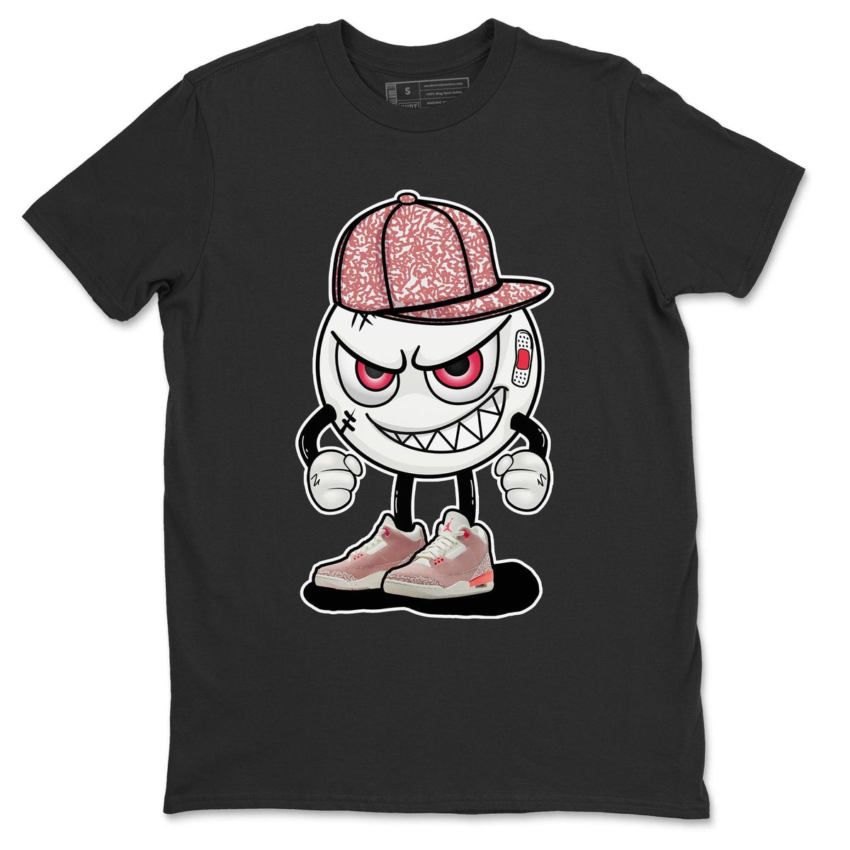 Jordan 3 Rust Pink Shirt To Match Jordans Mischief Emoji Sneaker Tees Jordan 3 Rust Pink Drip Gear Zone Sneaker Matching Clothing Unisex Shirts