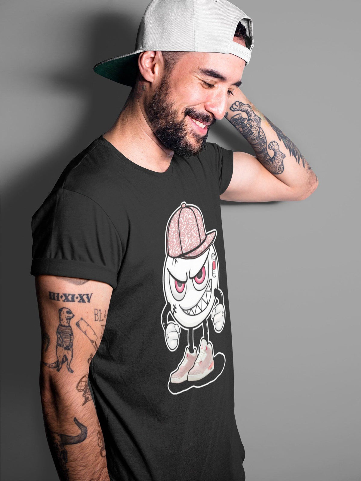 Jordan 3 Rust Pink Shirt To Match Jordans Mischief Emoji Sneaker Tees Jordan 3 Rust Pink Drip Gear Zone Sneaker Matching Clothing Unisex Shirts