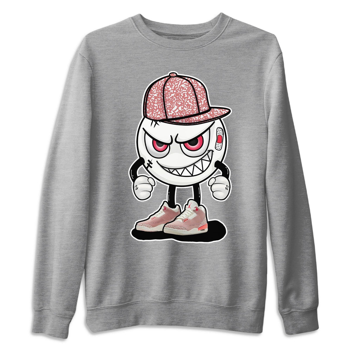 Jordan 3 Rust Pink Shirt To Match Jordans Mischief Emoji Sneaker Tees Jordan 3 Rust Pink Drip Gear Zone Sneaker Matching Clothing Unisex Shirts