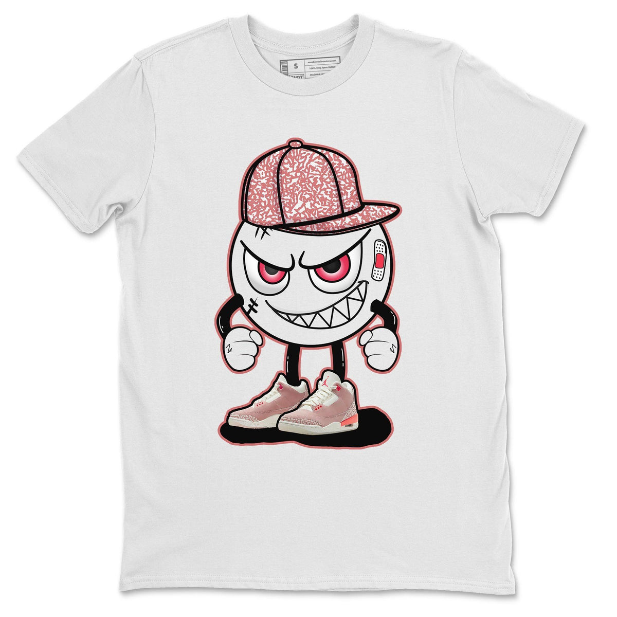 Jordan 3 Rust Pink Shirt To Match Jordans Mischief Emoji Sneaker Tees Jordan 3 Rust Pink Drip Gear Zone Sneaker Matching Clothing Unisex Shirts