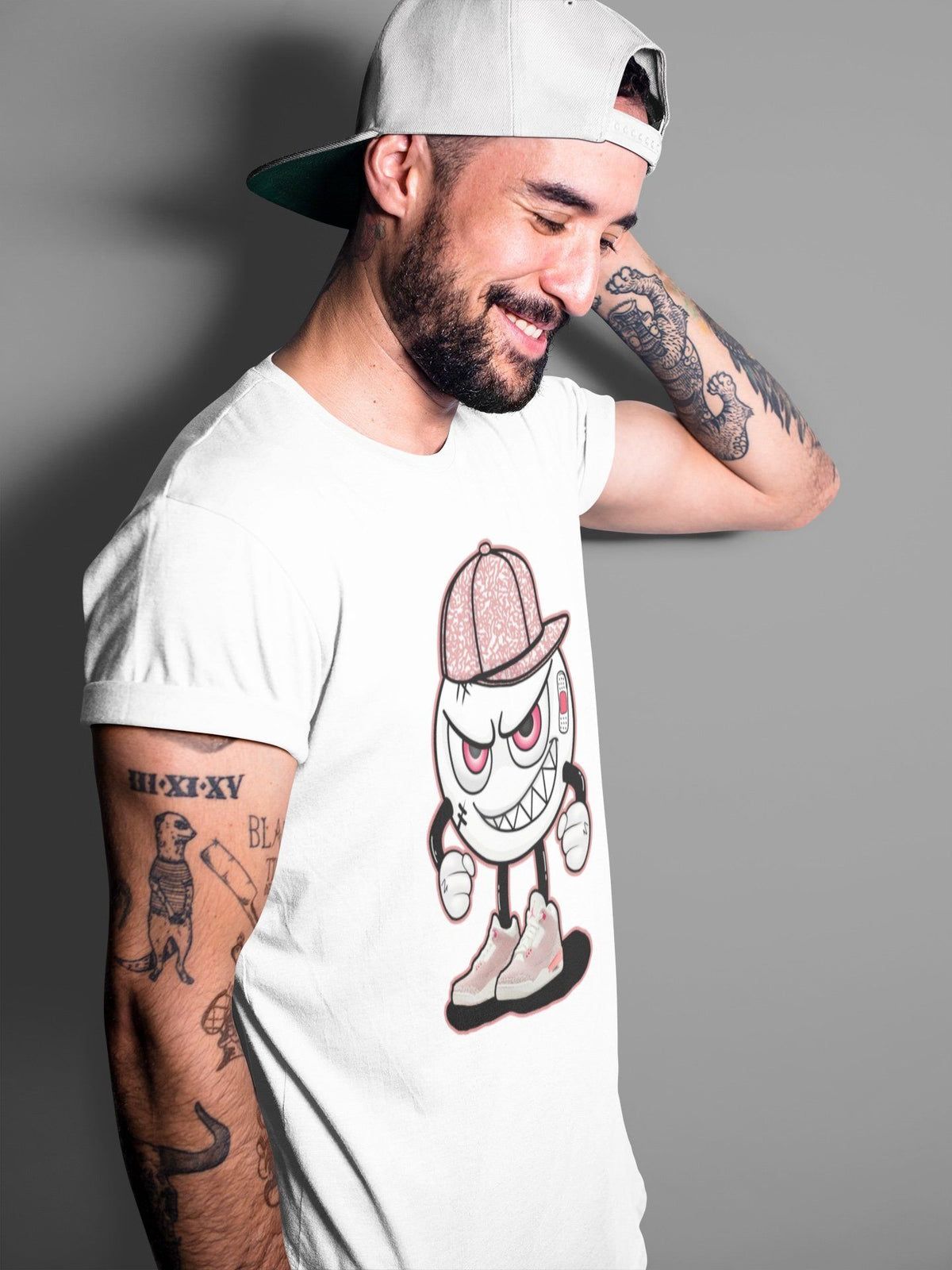 Jordan 3 Rust Pink Shirt To Match Jordans Mischief Emoji Sneaker Tees Jordan 3 Rust Pink Drip Gear Zone Sneaker Matching Clothing Unisex Shirts
