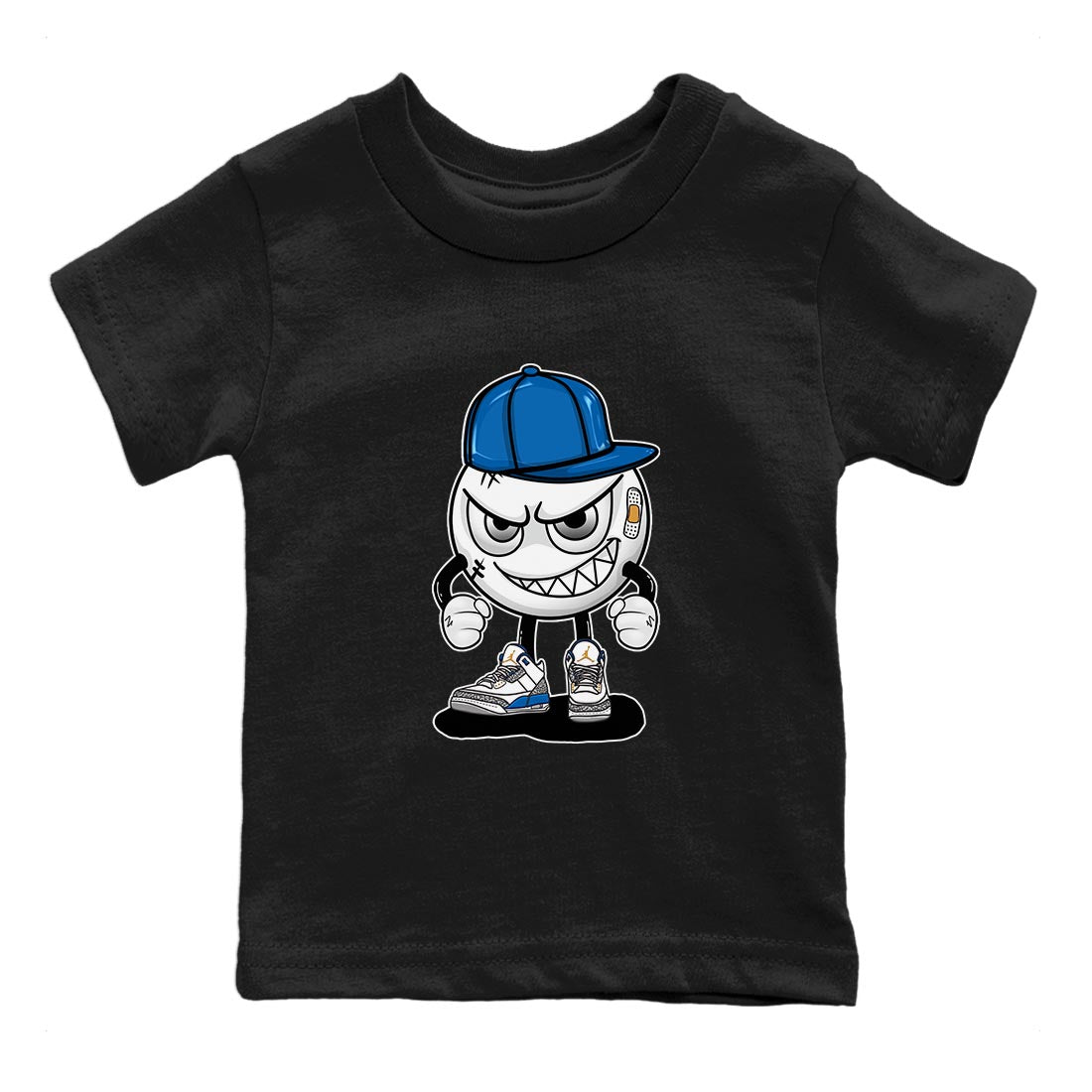 Air Jordan 3 Wizards Mischief Emoji Baby and Kids Streetwear Sneaker Shirt Air Jordan 3 Wizards Kids Streetwear Sneaker Shirt Washing and Care Tip