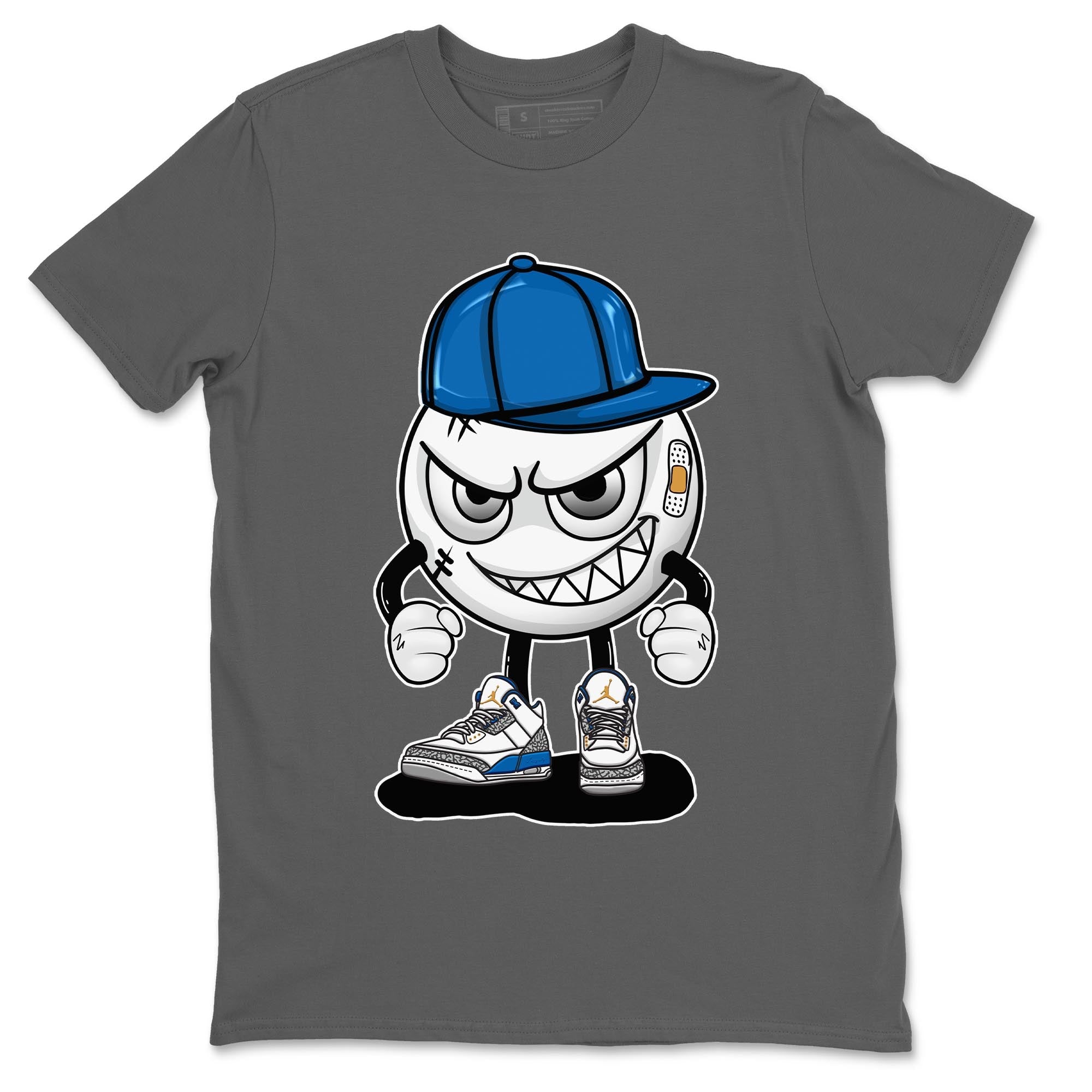 Air Jordan 3 Wizards Sneaker Match Tees Mischief Emoji Streetwear Sneaker Shirt Air Jordan 3 Wizards Sneaker Release Tees Unisex Shirts Cool Grey 2