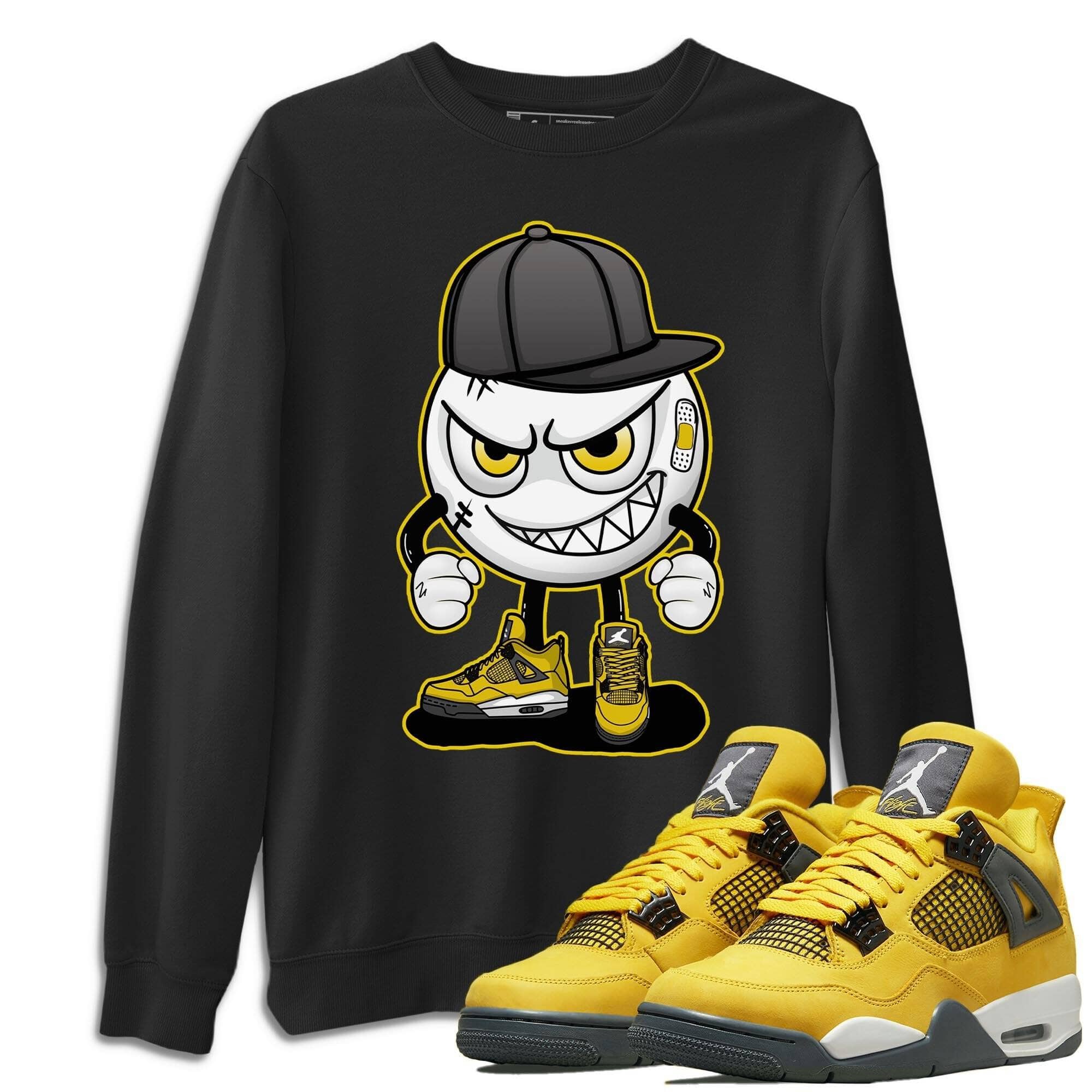 Jordan 4 Lightning Shirt To Match Jordans Mischief Emoji Sneaker Tees Jordan 4 Lightning Drip Gear Zone Sneaker Matching Clothing Unisex Shirts