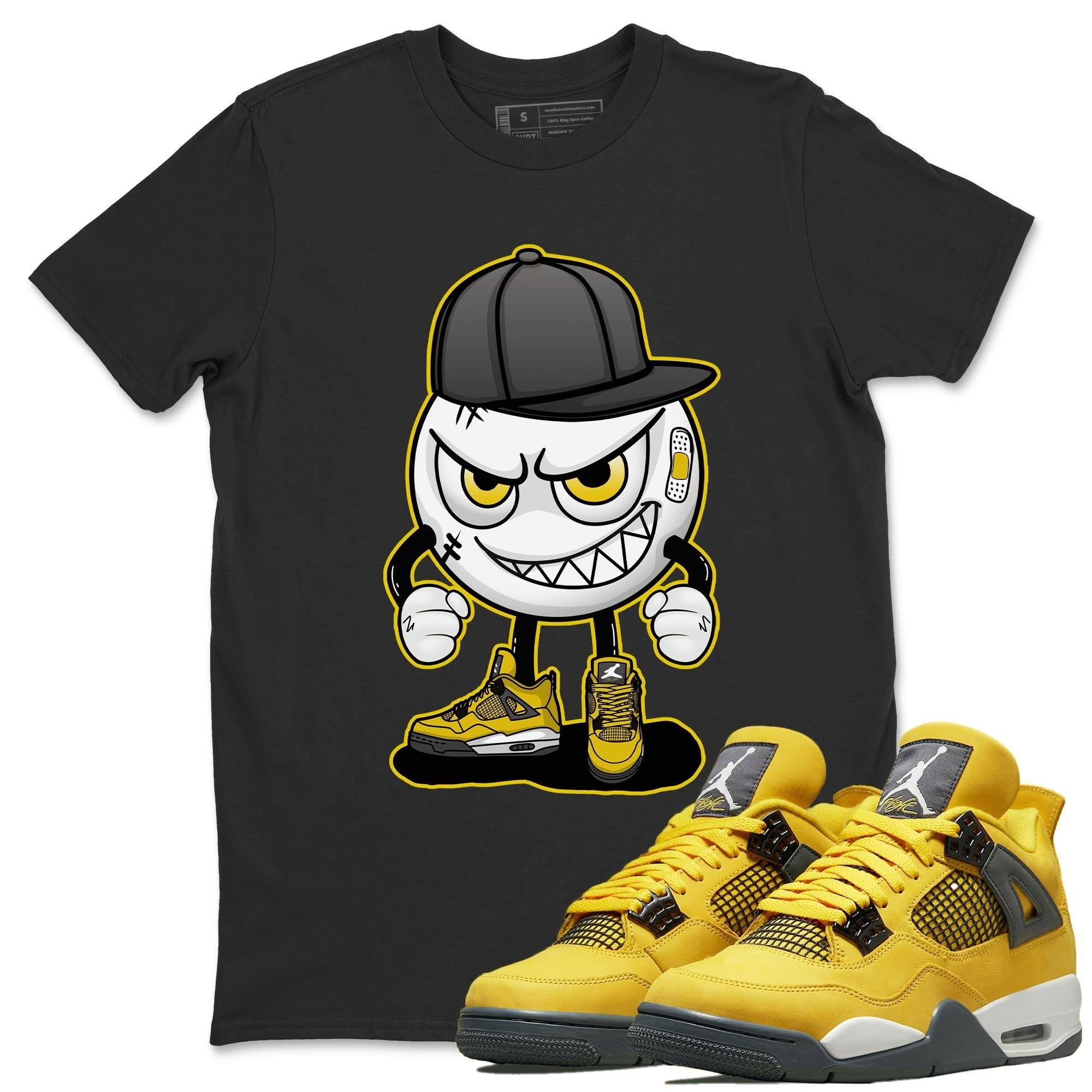Jordan 4 Lightning Shirt To Match Jordans Mischief Emoji Sneaker Tees Jordan 4 Lightning Drip Gear Zone Sneaker Matching Clothing Unisex Shirts