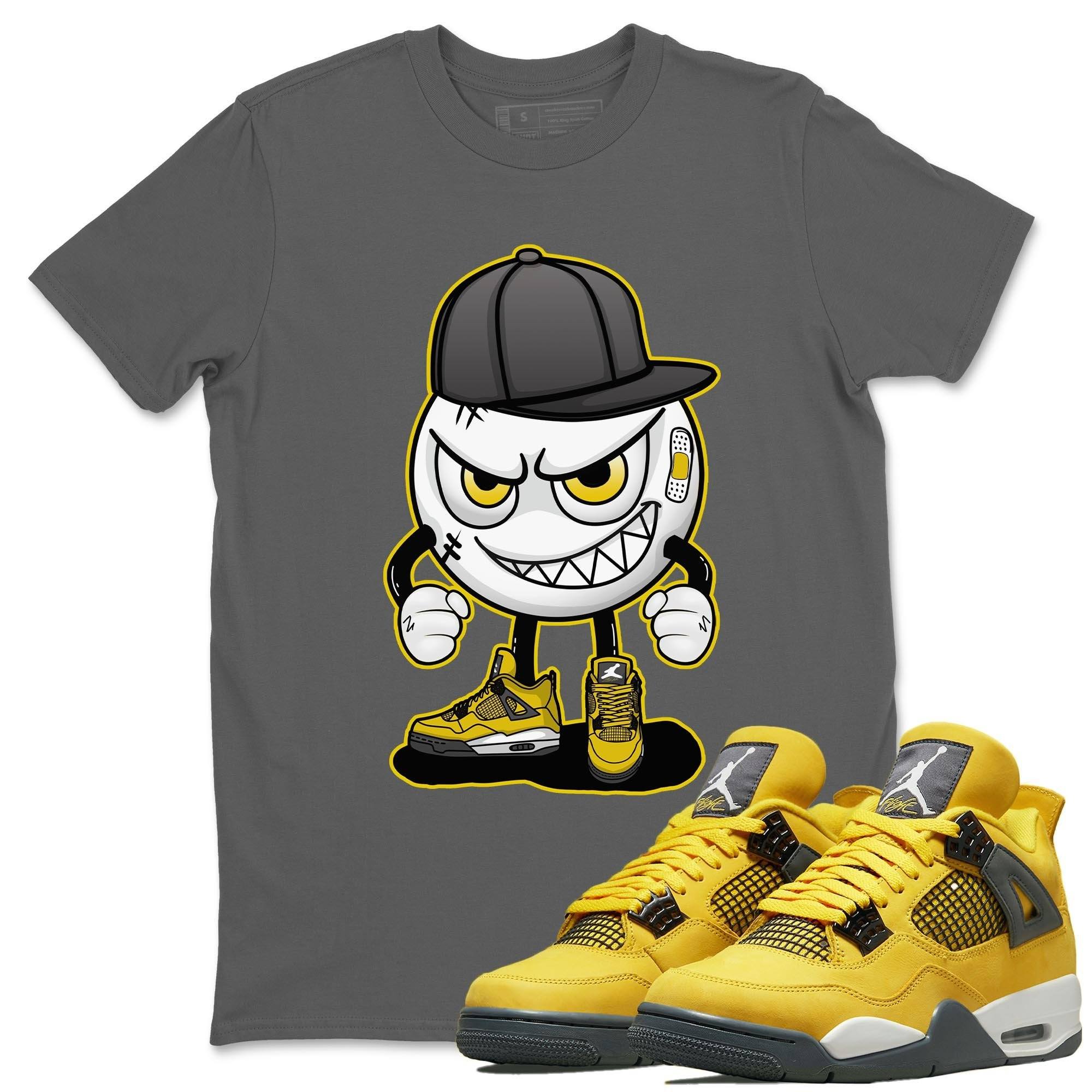 Jordan 4 Lightning Shirt To Match Jordans Mischief Emoji Sneaker Tees Jordan 4 Lightning Drip Gear Zone Sneaker Matching Clothing Unisex Shirts