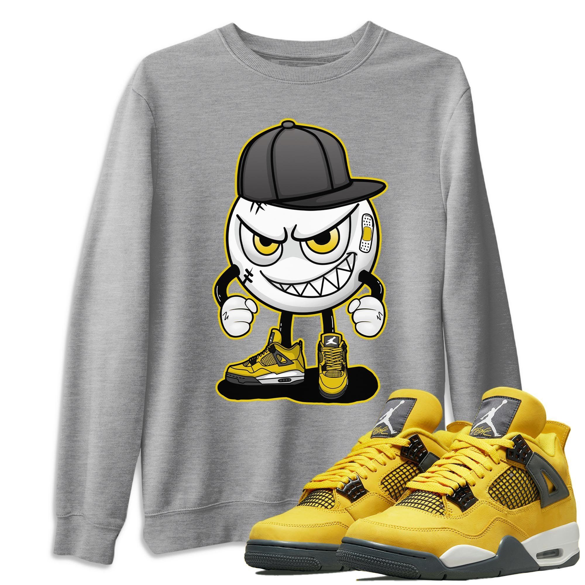 Jordan 4 Lightning Shirt To Match Jordans Mischief Emoji Sneaker Tees Jordan 4 Lightning Drip Gear Zone Sneaker Matching Clothing Unisex Shirts
