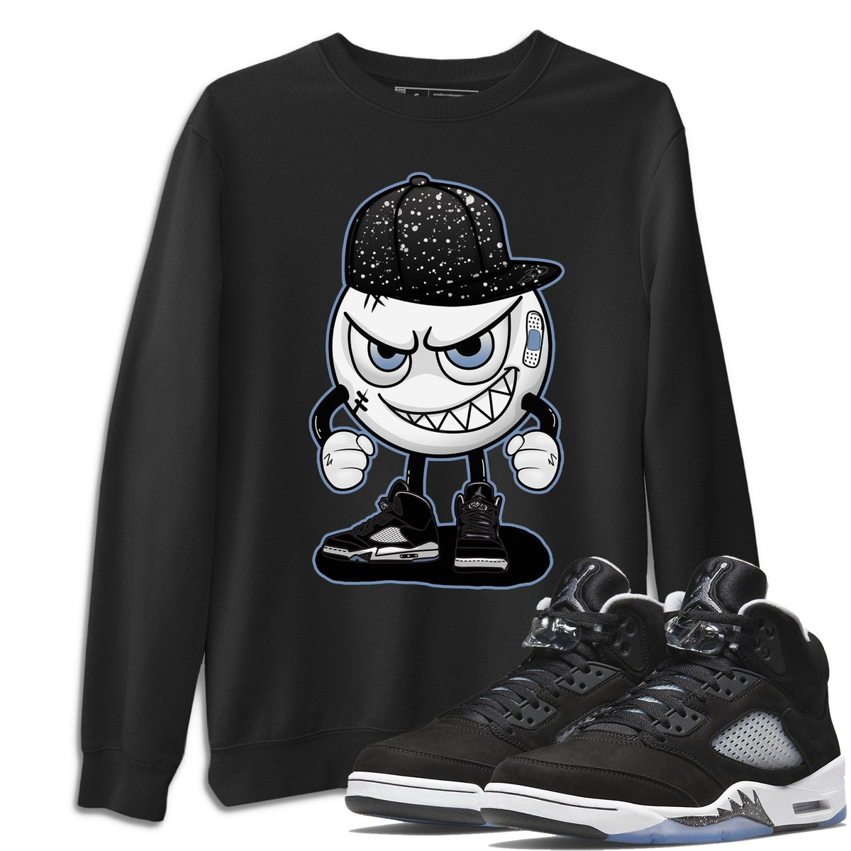 Jordan 5 Moonlight Shirt To Match Jordans Mischief Emoji Sneaker Tees Jordan 5 Moonlight Drip Gear Zone Sneaker Matching Clothing Unisex Shirts