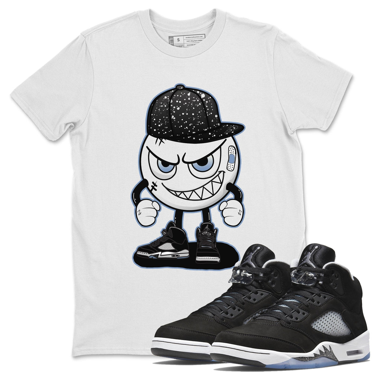 Jordan 5 Moonlight Shirt To Match Jordans Mischief Emoji Sneaker Tees Jordan 5 Moonlight Drip Gear Zone Sneaker Matching Clothing Unisex Shirts
