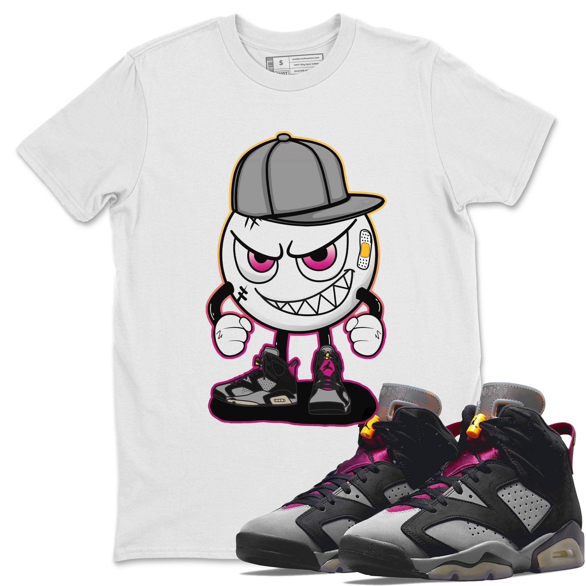 Jordan 6 Bordeaux Shirt To Match Jordans Mischief Emoji Sneaker Tees Jordan 6 Bordeaux Drip Gear Zone Sneaker Matching Clothing Unisex Shirts