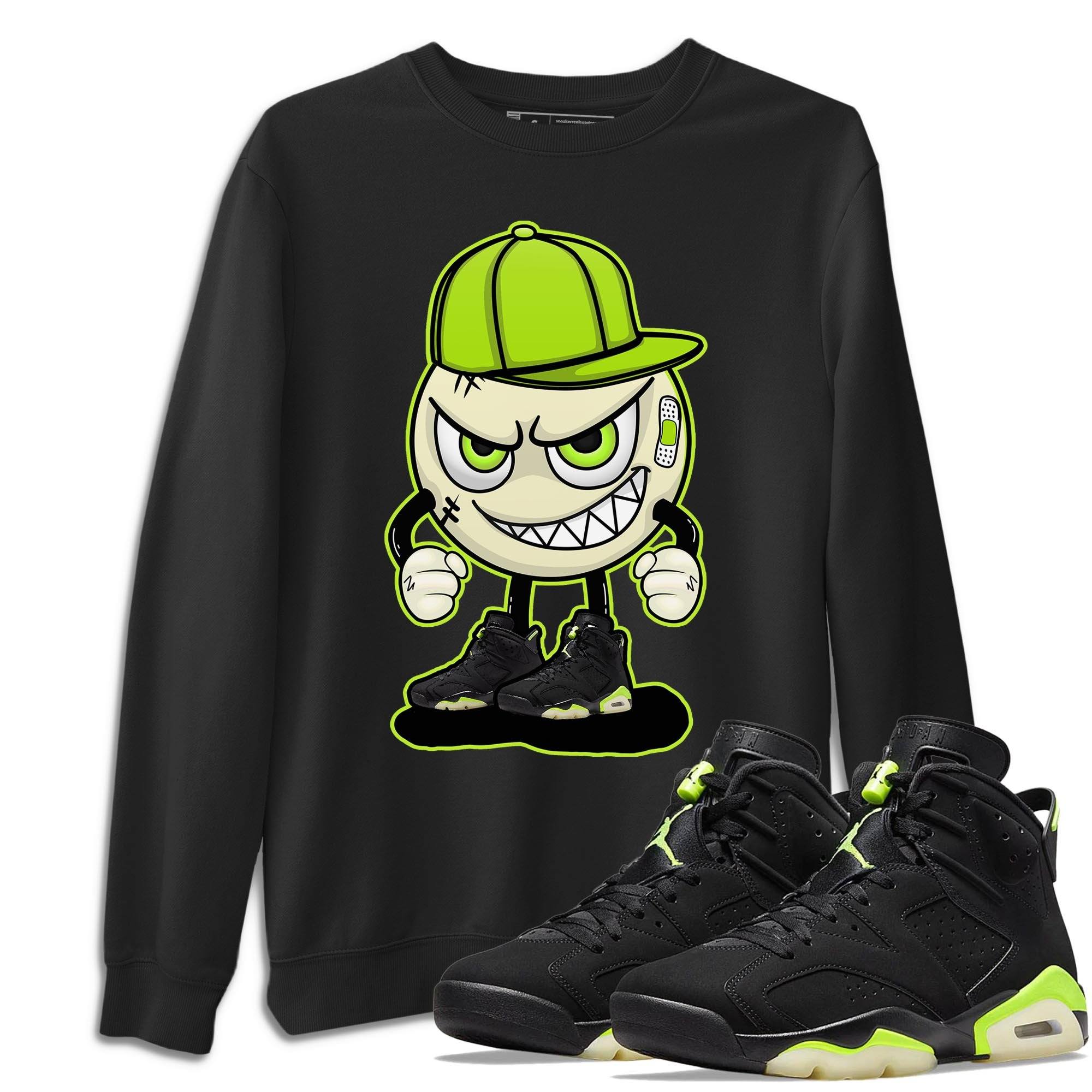 Jordan 6 Electric Green Shirt To Match Jordans Mischief Emoji Sneaker Tees Jordan 6 Electric Green Drip Gear Zone Sneaker Matching Clothing Unisex Shirts