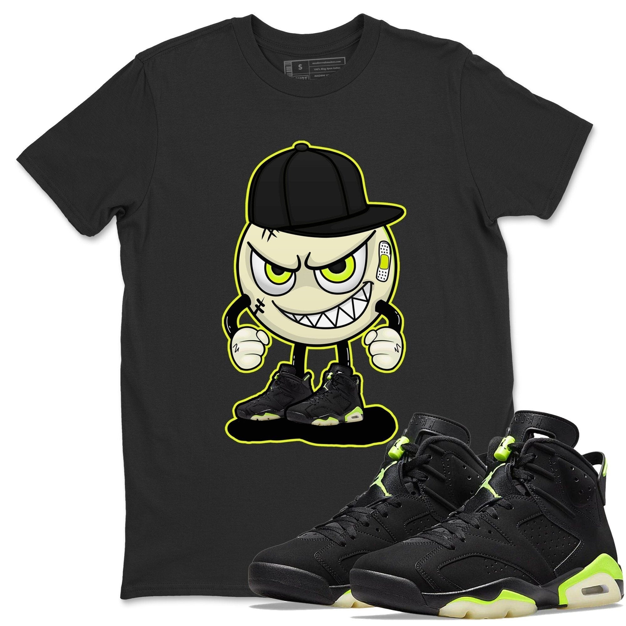 Jordan 6 Electric Green Shirt To Match Jordans Mischief Emoji Sneaker Tees Jordan 6 Electric Green Drip Gear Zone Sneaker Matching Clothing Unisex Shirts