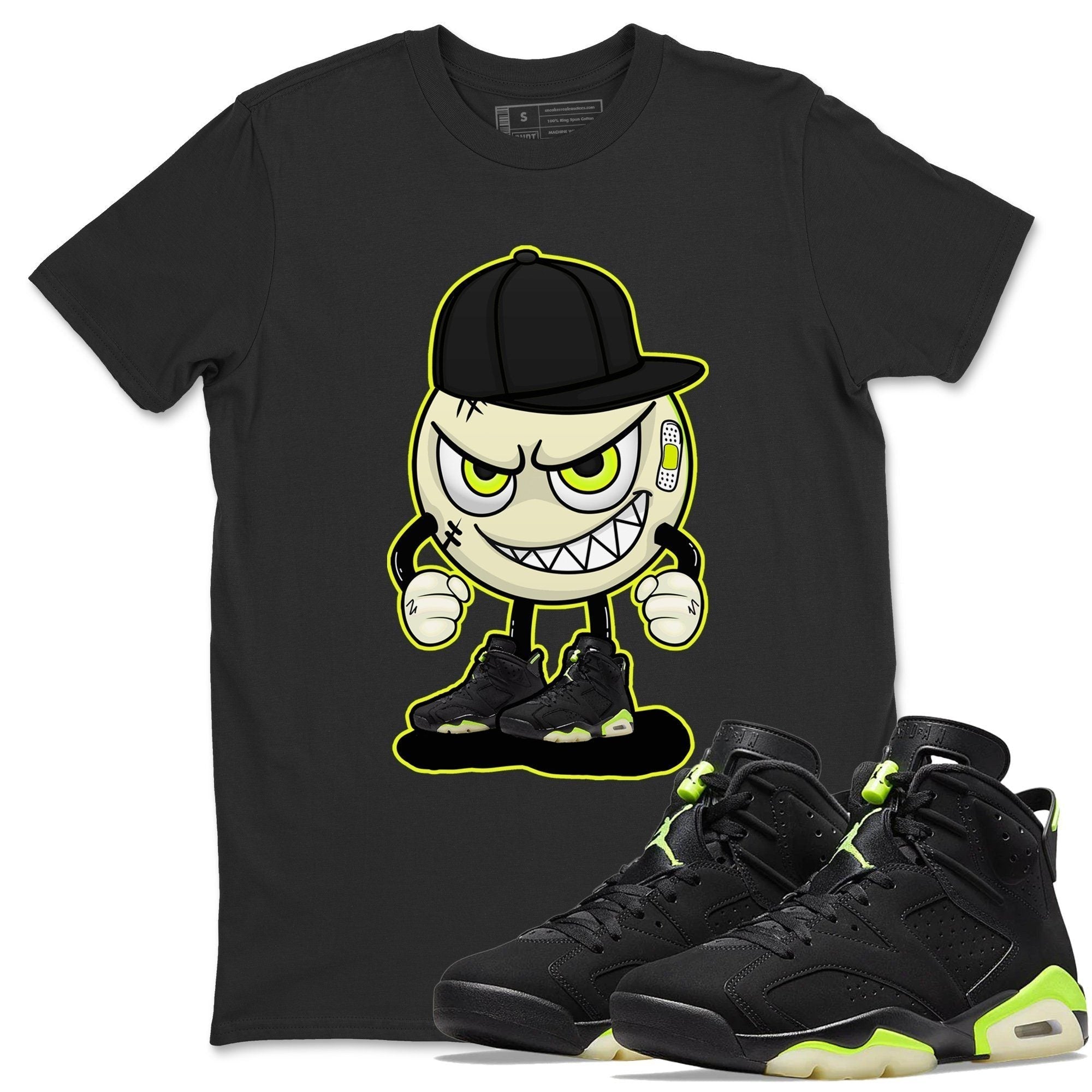 Jordan 6 Electric Green Shirt To Match Jordans Mischief Emoji Sneaker Tees Jordan 6 Electric Green Drip Gear Zone Sneaker Matching Clothing Unisex Shirts