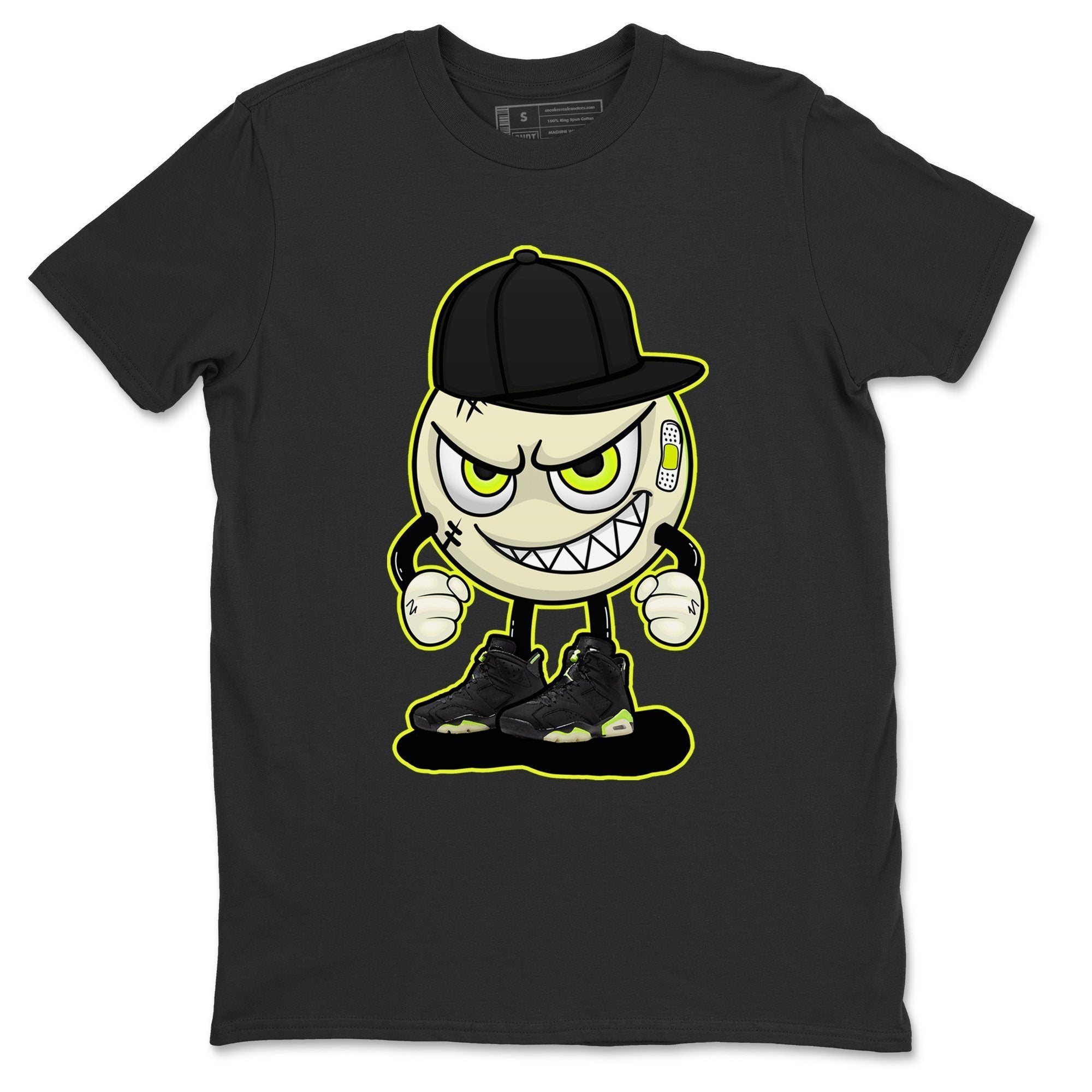 Jordan 6 Electric Green Shirt To Match Jordans Mischief Emoji Sneaker Tees Jordan 6 Electric Green Drip Gear Zone Sneaker Matching Clothing Unisex Shirts
