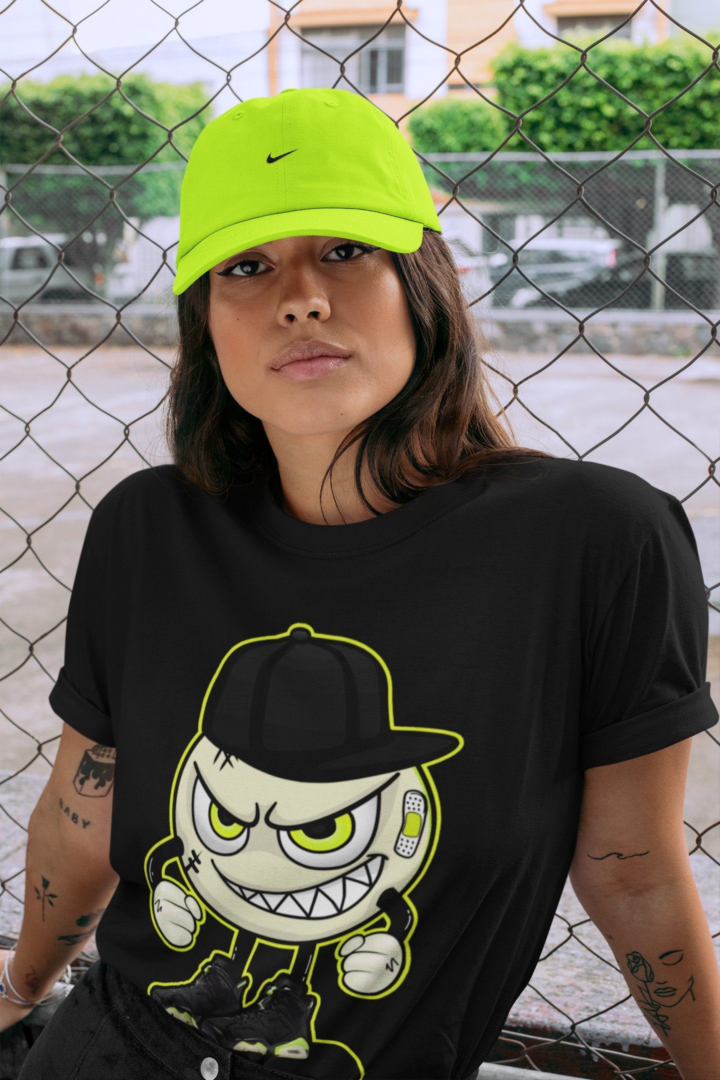 Jordan 6 Electric Green Shirt To Match Jordans Mischief Emoji Sneaker Tees Jordan 6 Electric Green Drip Gear Zone Sneaker Matching Clothing Unisex Shirts