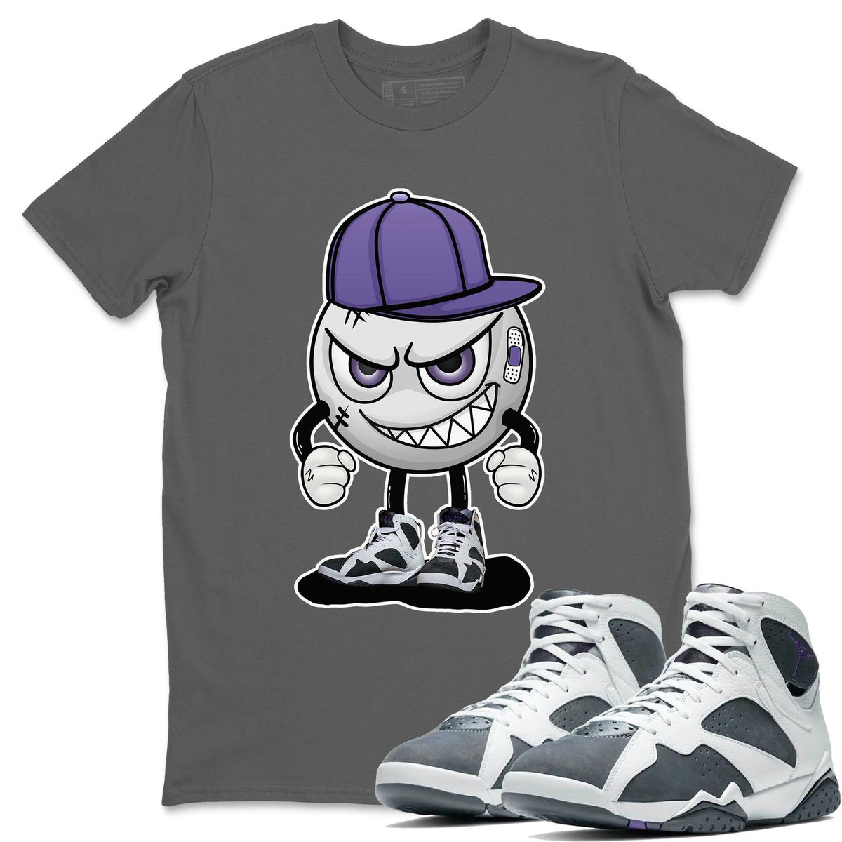 Jordan 7 Flint Shirt To Match Jordans Mischief Emoji Sneaker Tees Jordan 7 Flint Drip Gear Zone Sneaker Matching Clothing Unisex Shirts
