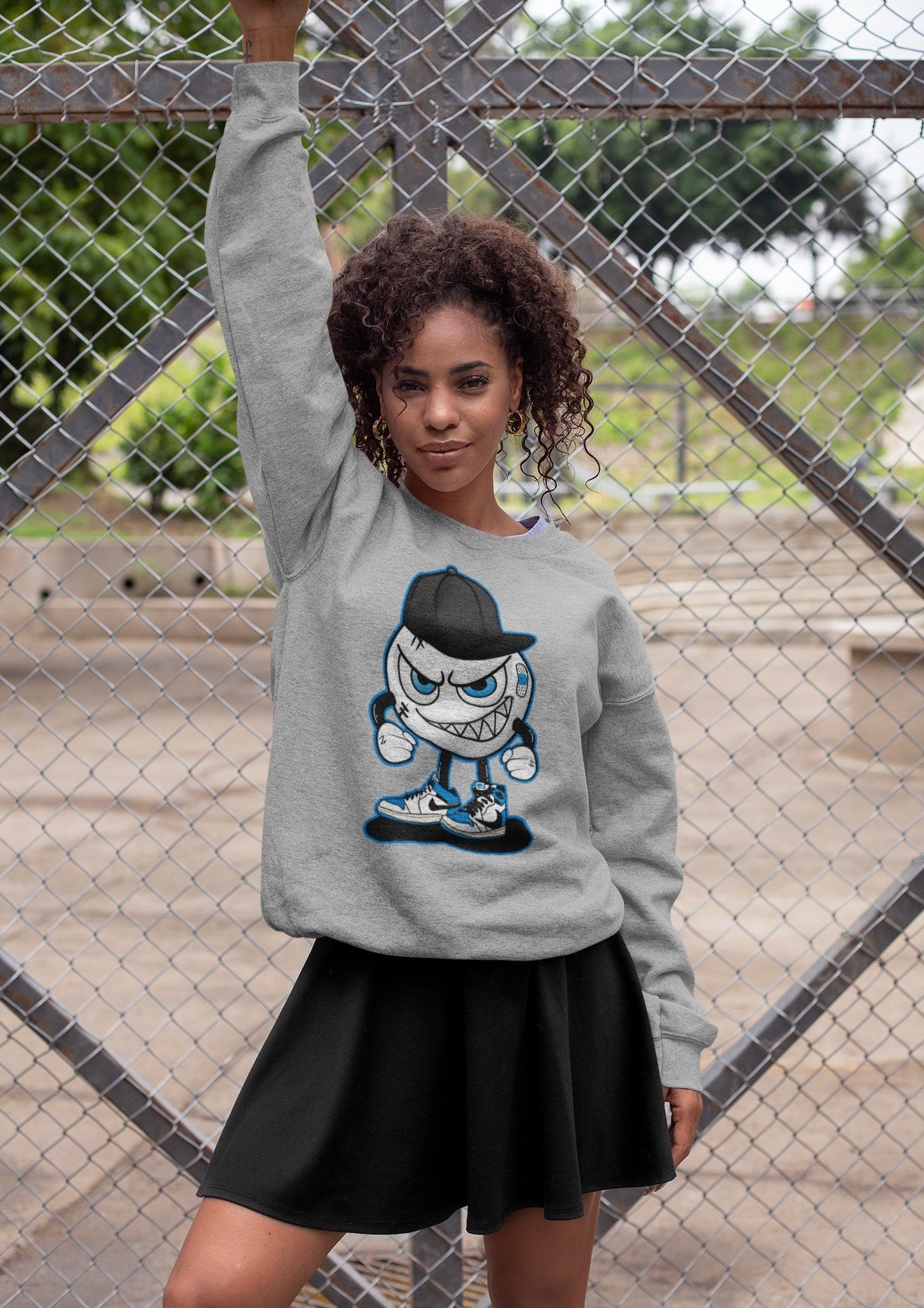 Jordan 1 Travis Scott Fragment Shirt To Match Jordans Mischief Emoji Sneaker Tees Jordan 1 Travis Scott Fragment Drip Gear Zone Sneaker Matching Clothing Unisex Shirts