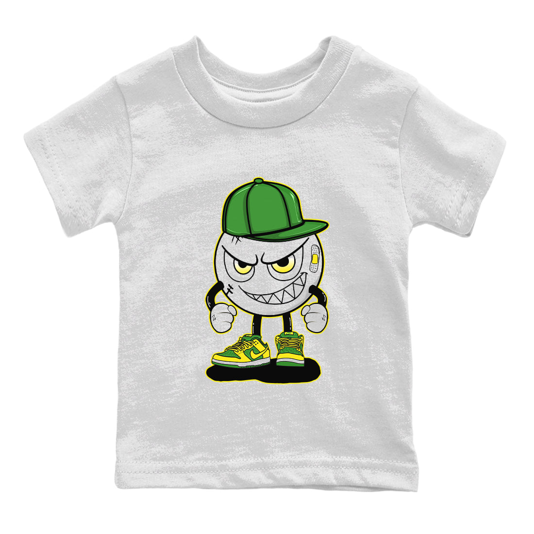 Dunk Reverse Brazil Sneaker Match Tees Mischief Emoji Sneaker Tees Dunk Reverse Brazil Jordan to match sneaker T-Shirt Kids Shirts
