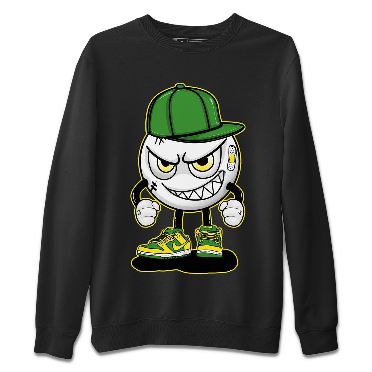 Dunk Reverse Brazil Sneaker Match Tees Mischief Emoji Sneaker Tees Dunk Reverse Brazil Jordan to match sneaker T-Shirt Crew Neck Shirts