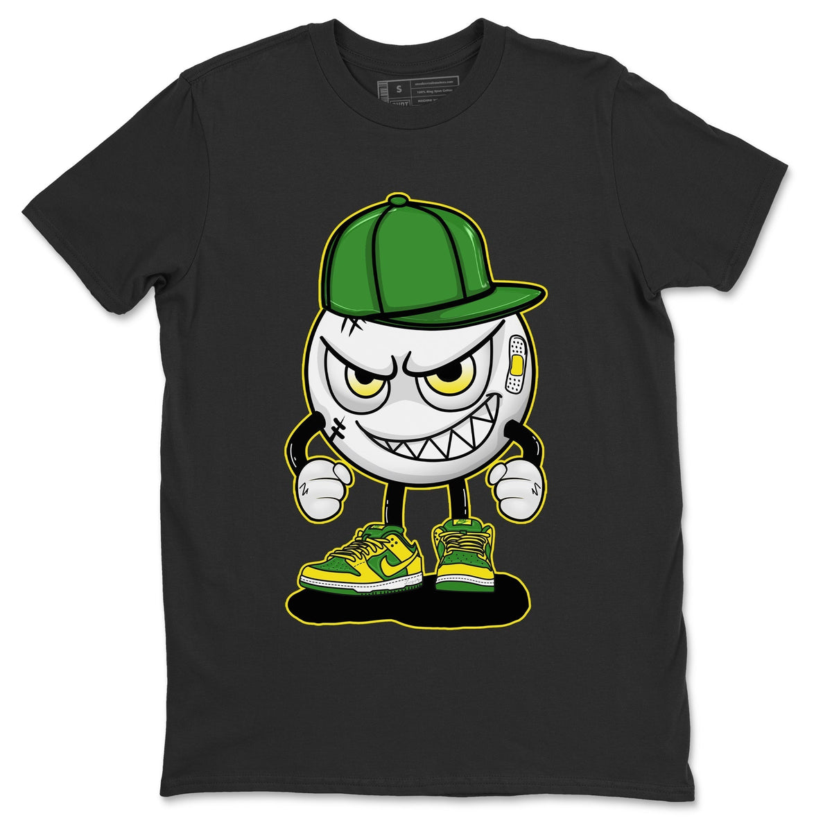 Dunk Reverse Brazil Sneaker Match Tees Mischief Emoji Sneaker Tees Dunk Reverse Brazil Jordan to match sneaker T-Shirt Crew Neck Shirts