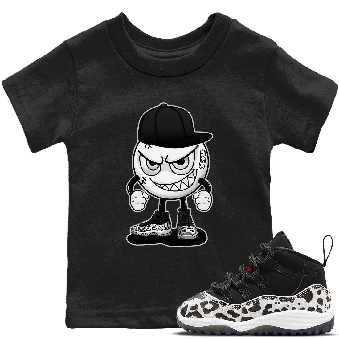 Jordan 11 Animal Instinct Sneaker Matching T-Shirt Mischief Emoji Sneaker Tees Jordan 11 Animal Instinct Sneaker Release Tees Kids Shirts