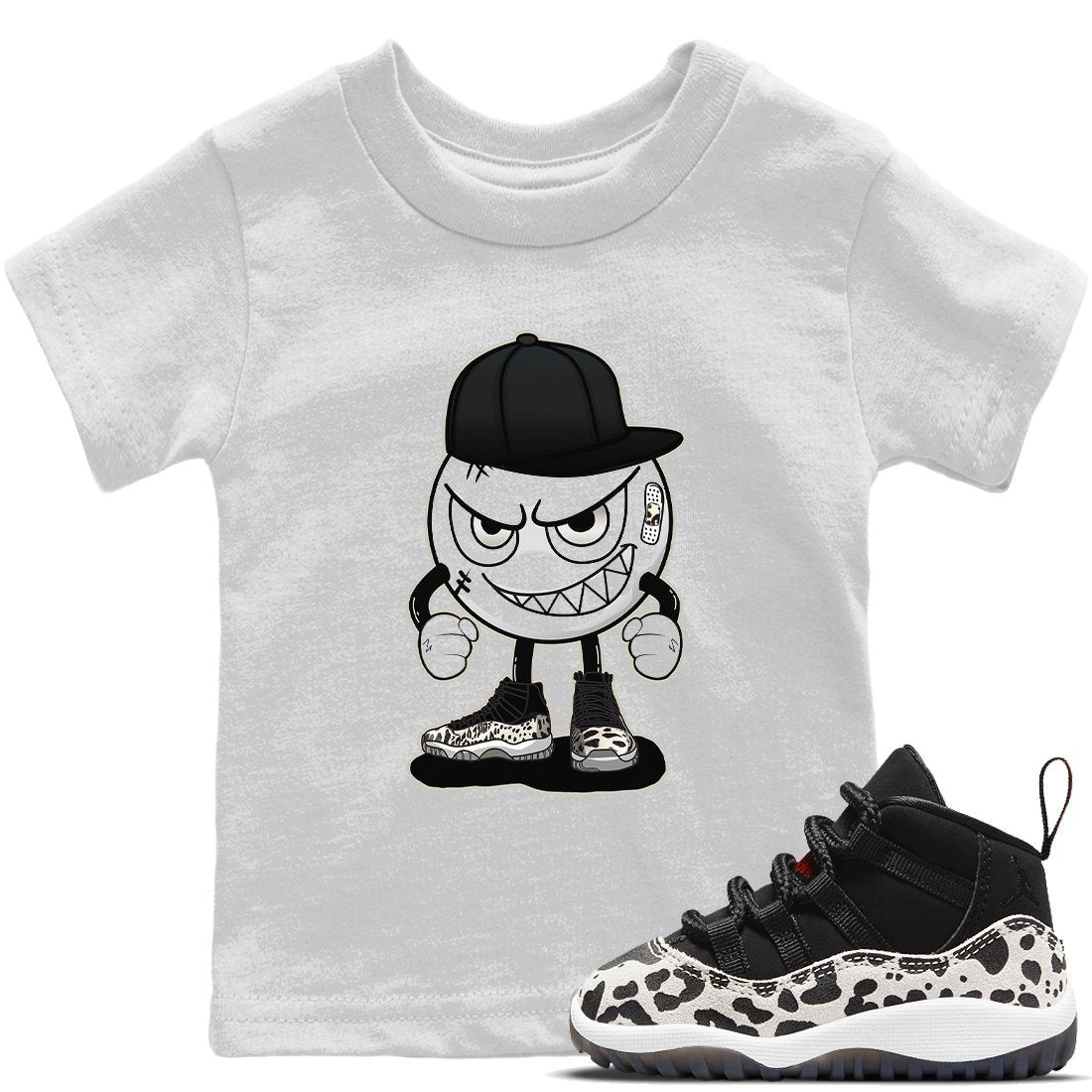 Jordan 11 Animal Instinct Sneaker Matching T-Shirt Mischief Emoji Sneaker Tees Jordan 11 Animal Instinct Sneaker Release Tees Kids Shirts