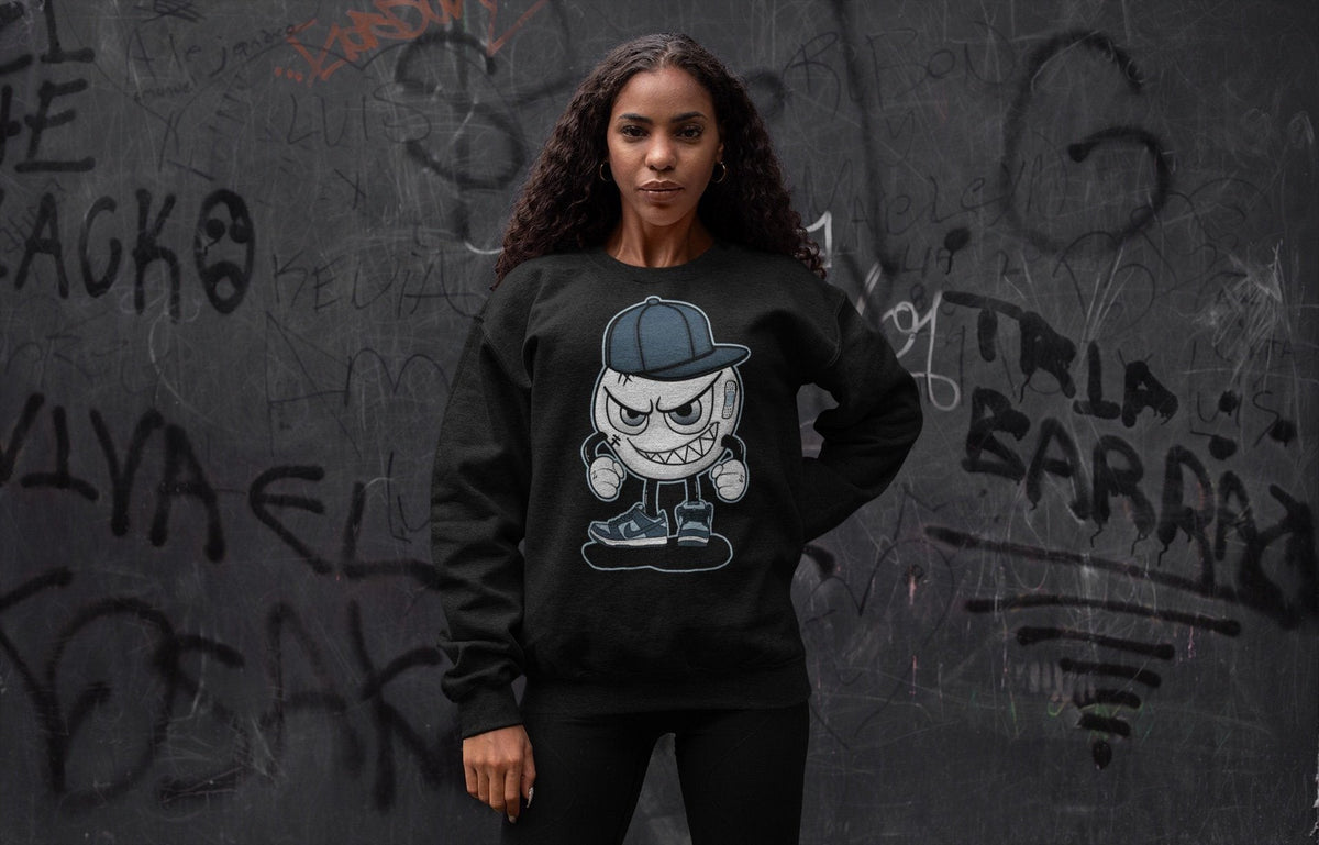 Dunk championship Grey Sneaker Match Tees Mischief Emoji Sneaker Tees Dunk championship Grey Jordan to match sneaker T-Shirt Crew Neck Shirts