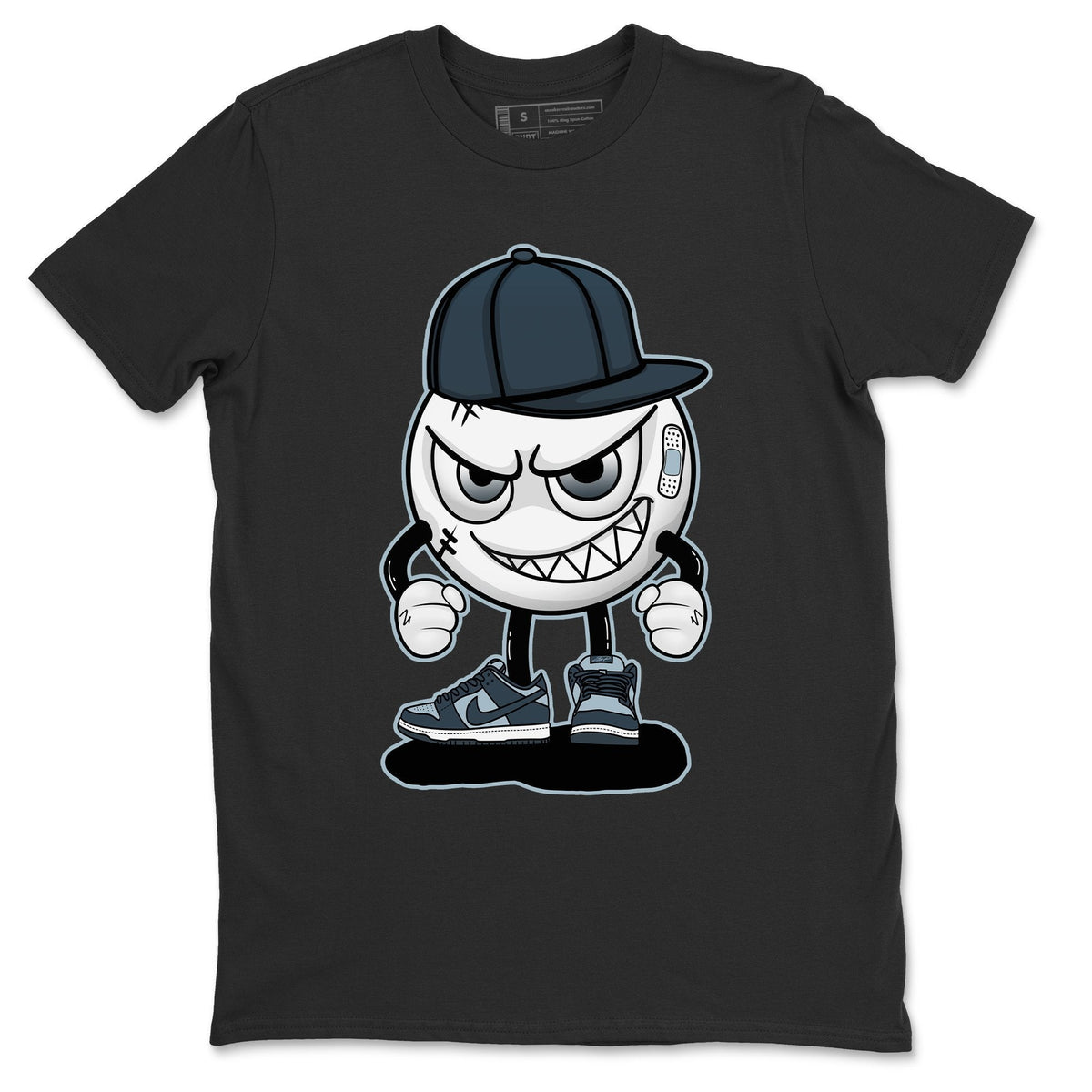 Dunk championship Grey Sneaker Match Tees Mischief Emoji Sneaker Tees Dunk championship Grey Jordan to match sneaker T-Shirt Crew Neck Shirts