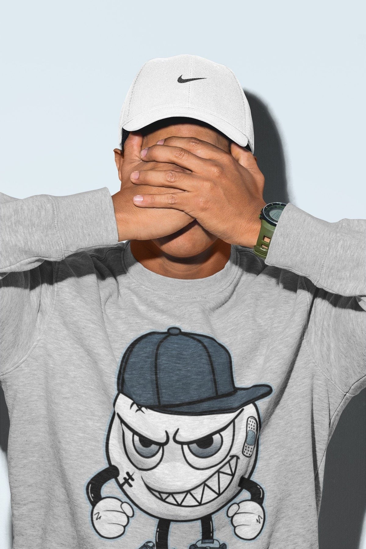 Dunk championship Grey Sneaker Match Tees Mischief Emoji Sneaker Tees Dunk championship Grey Jordan to match sneaker T-Shirt Crew Neck Shirts