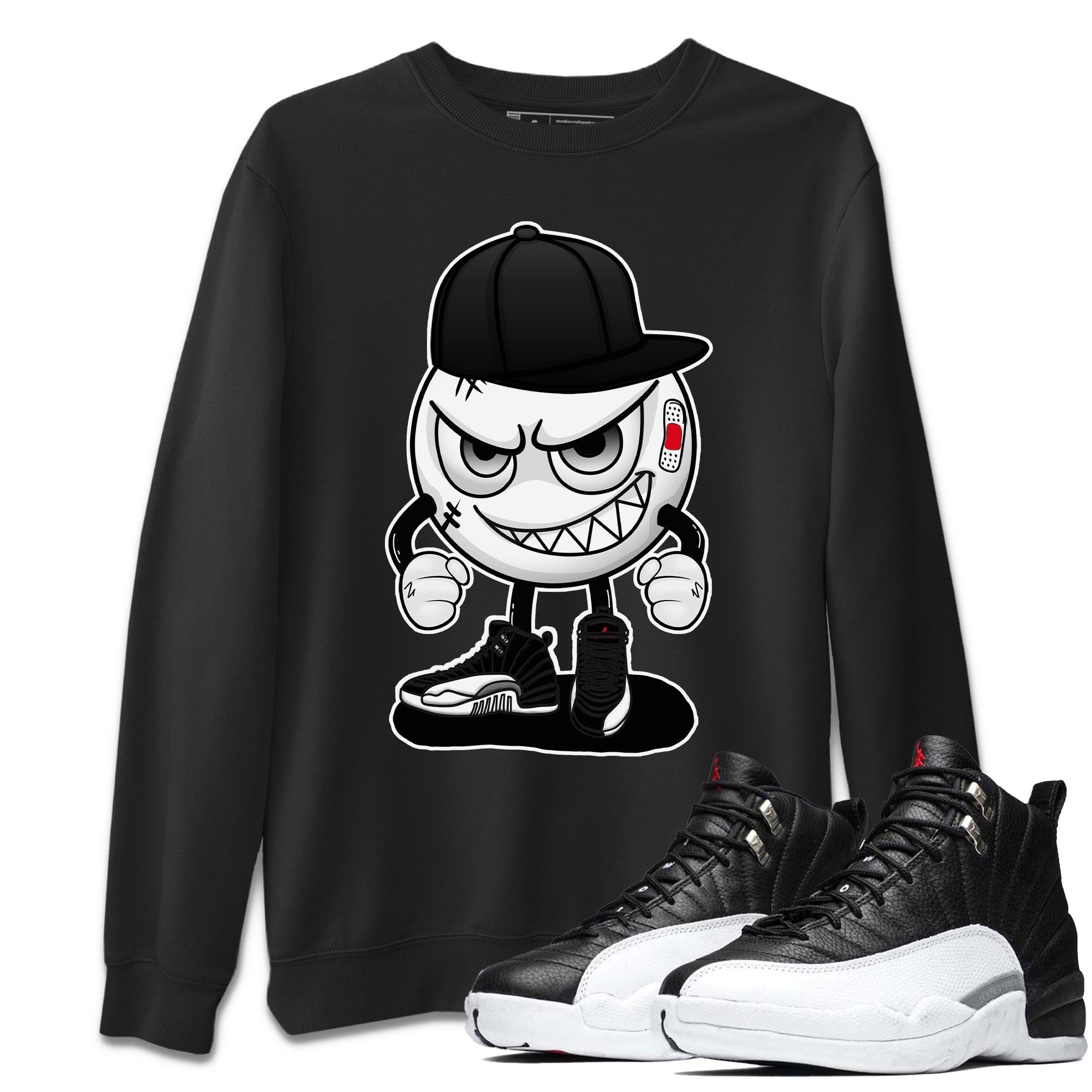 Jordan 12 Playoffs Shirt To Match Jordans Mischief Emoji Sneaker Tees Jordan 12 Playoffs Drip Gear Zone Sneaker Matching Clothing Unisex Shirts