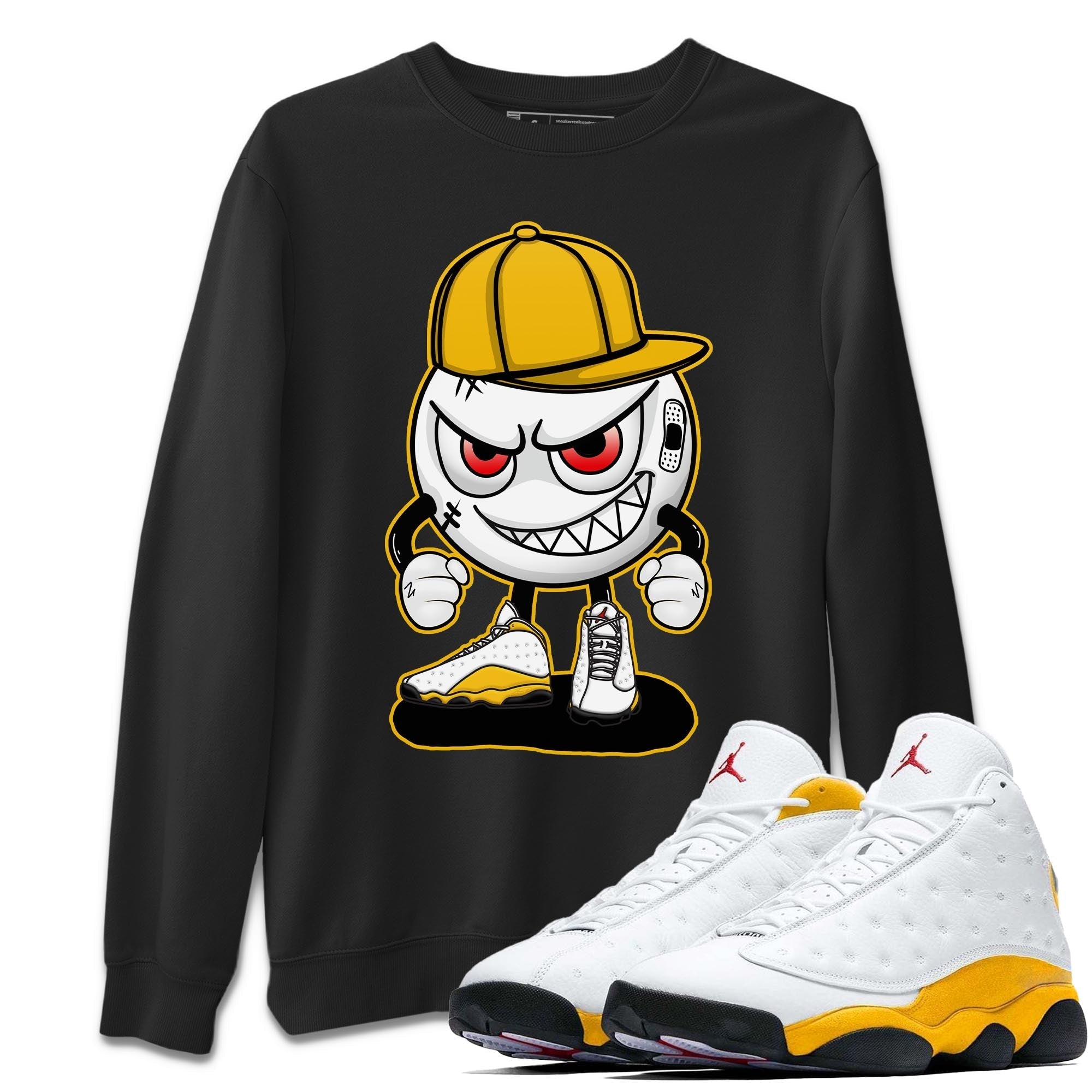 Jordan 13 Del Sol Shirt To Match Jordans Mischief Emoji Sneaker Tees Jordan 13 Del Sol Drip Gear Zone Sneaker Matching Clothing Unisex Shirts