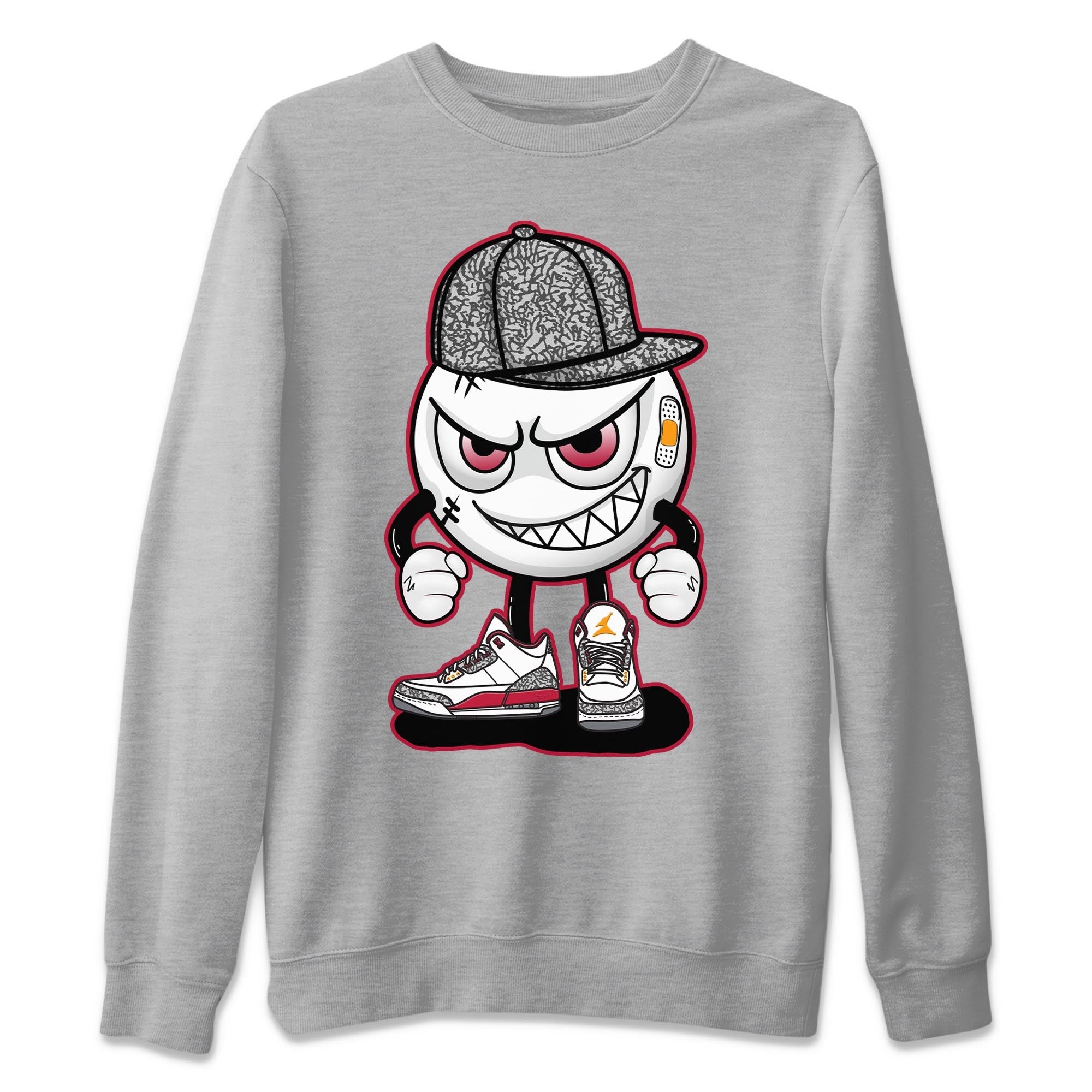 Jordan 3 Cardinal Shirt To Match Jordans Mischief Emoji Sneaker Tees Jordan 3 Cardinal Drip Gear Zone Sneaker Matching Clothing Unisex Shirts