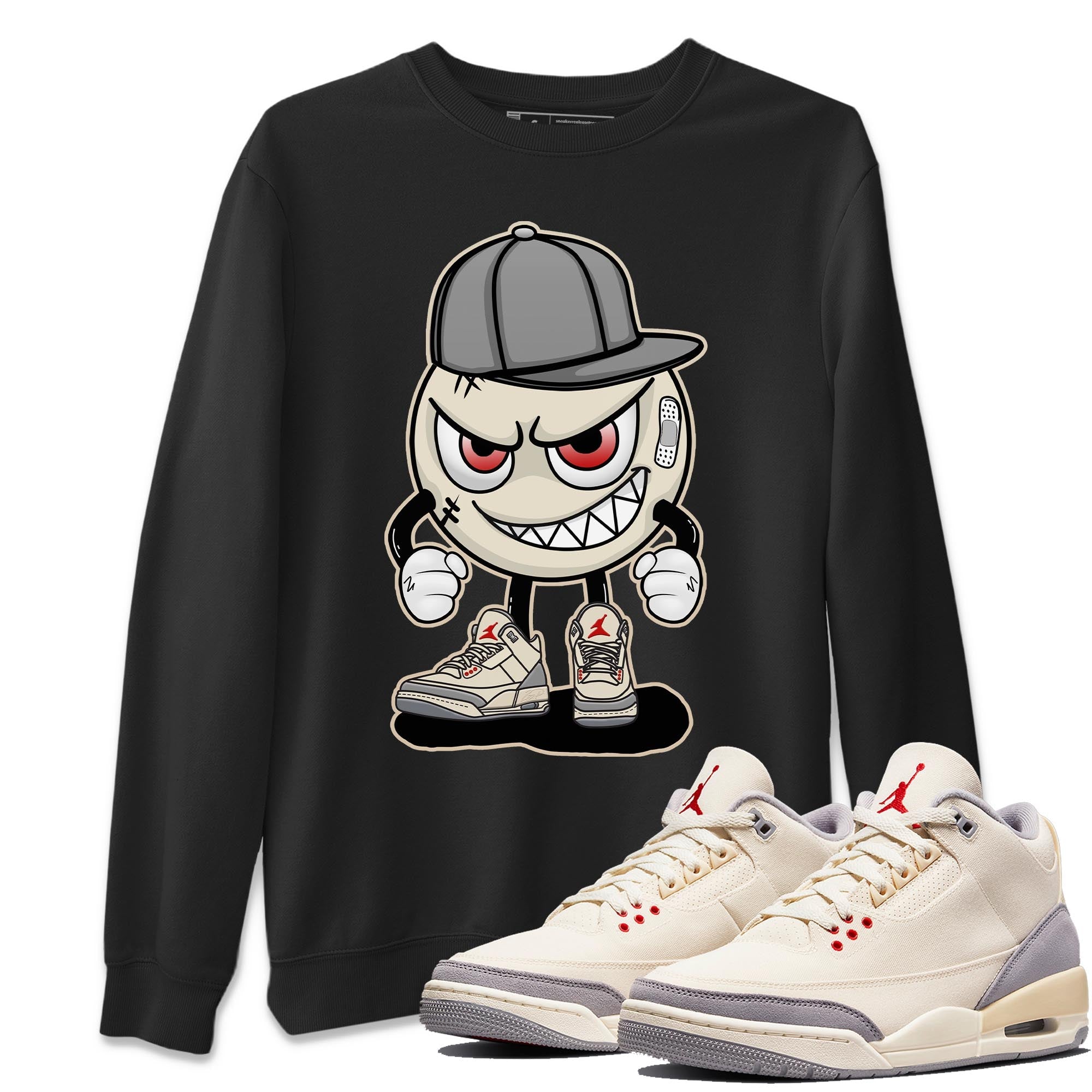 Jordan 3 Muslin Shirt To Match Jordans Mischief Emoji Sneaker Tees Jordan 3 Muslin Drip Gear Zone Sneaker Matching Clothing Unisex Shirts