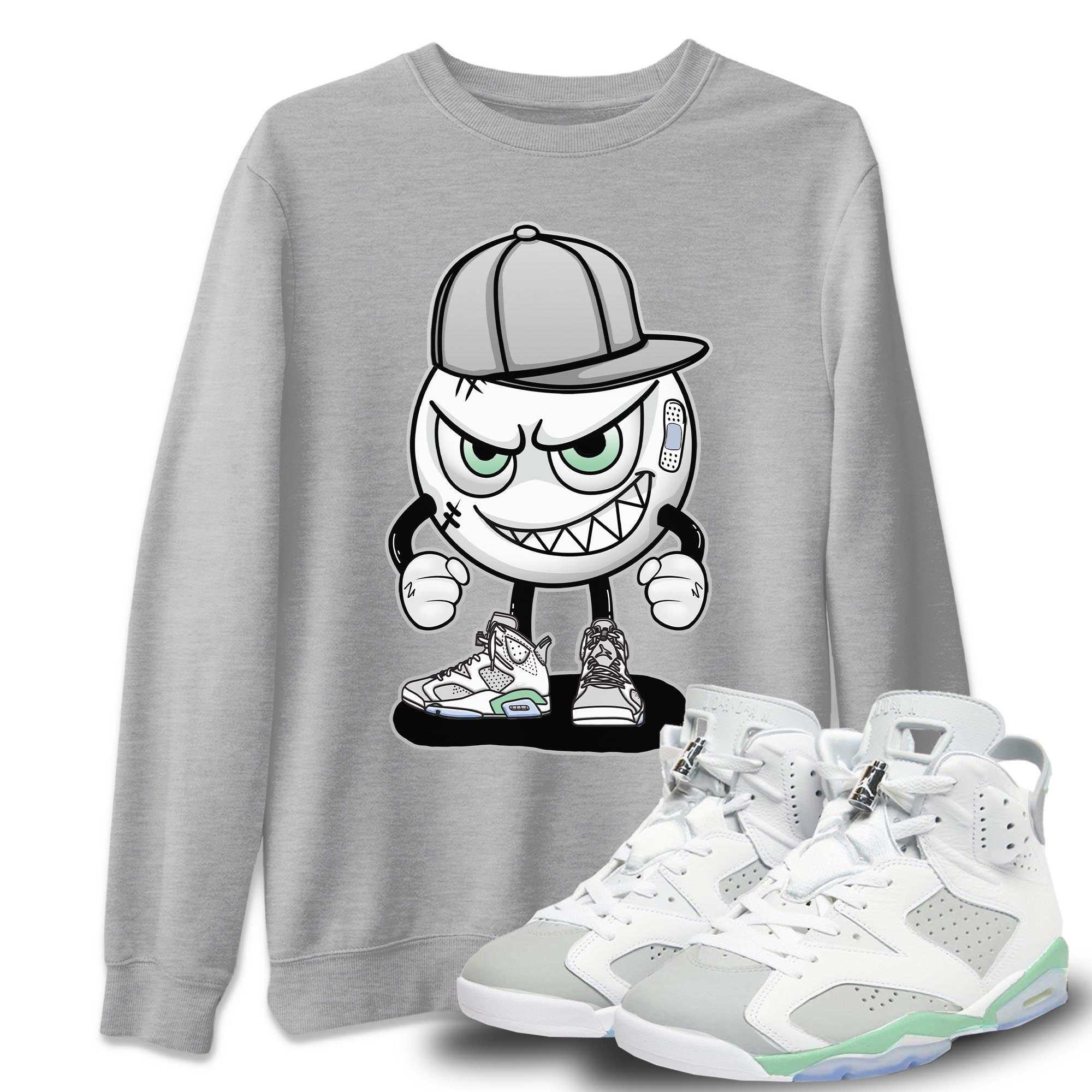 Jordan 6 Mint Foam Shirt To Match Jordans Mischief Emoji Sneaker Tees Jordan 6 Mint Foam Drip Gear Zone Sneaker Matching Clothing Unisex Shirts