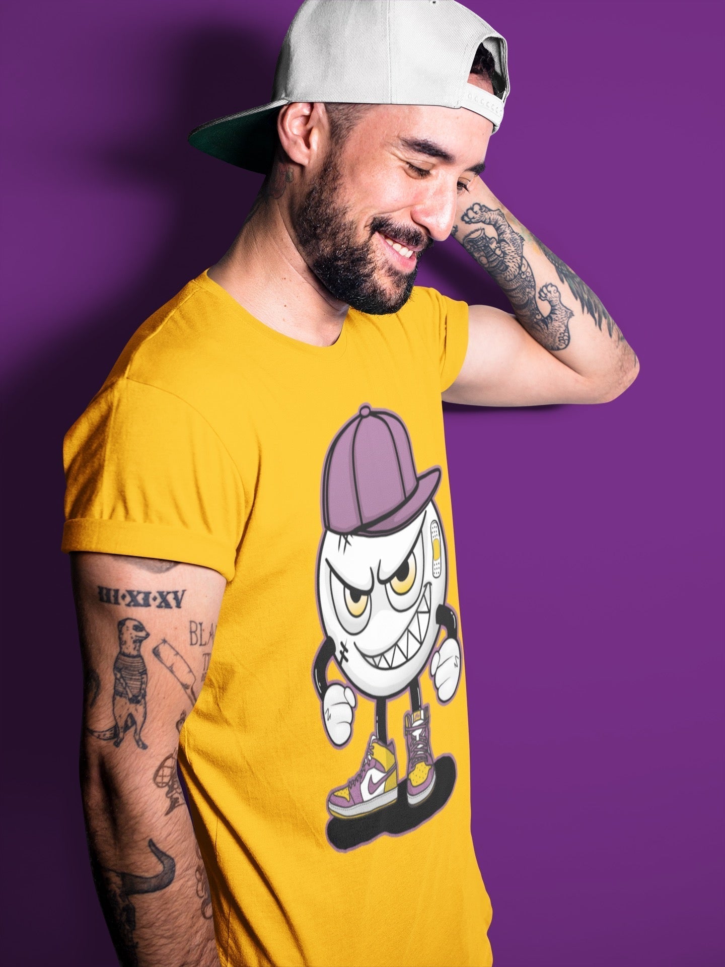 Jordan 1 Brotherhood Sneaker Matching T-Shirt Mischief Emoji Sneaker Tees Jordan 1 Brotherhood Sneaker Release Tees Crew Neck Tees