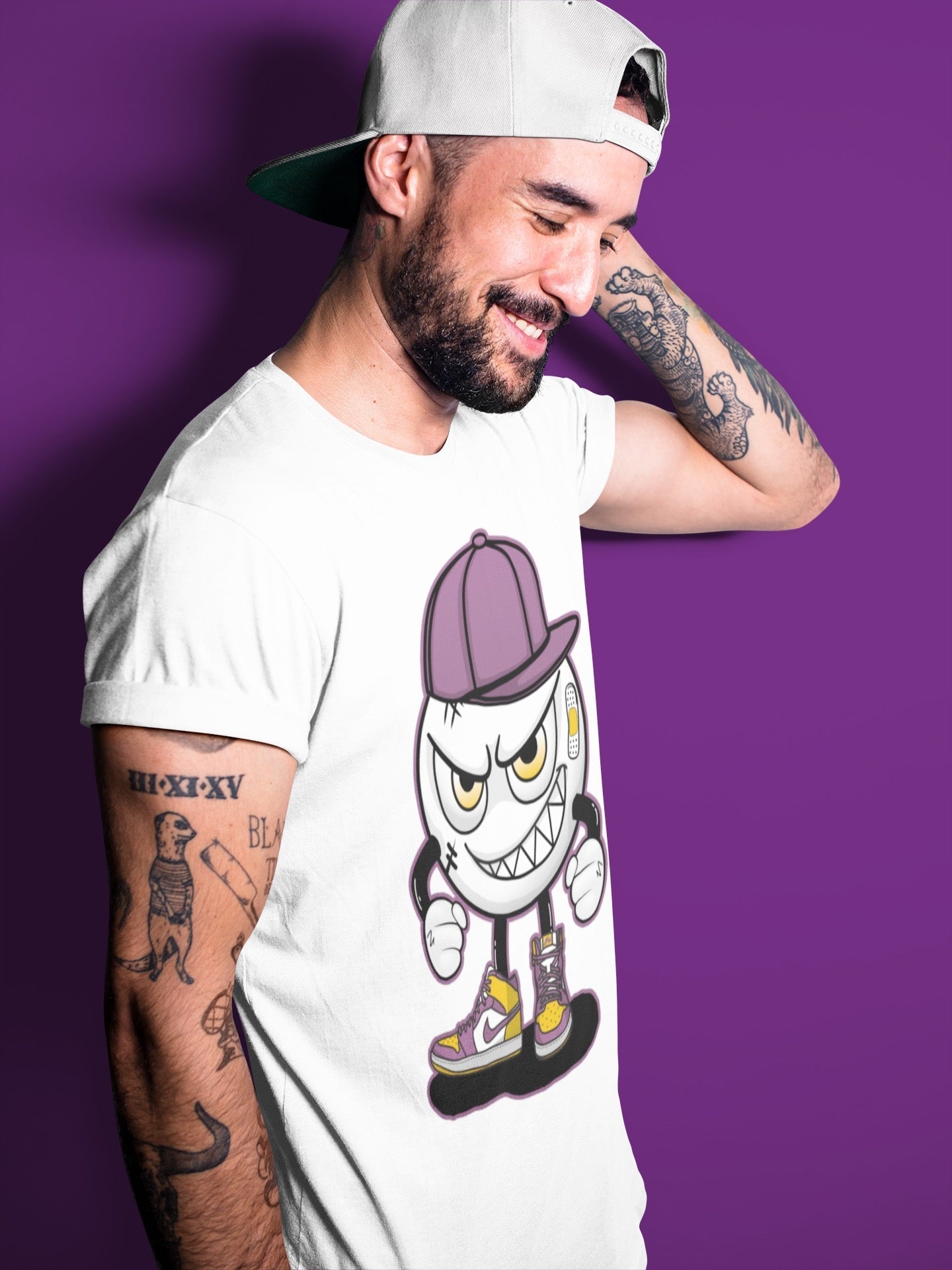 Jordan 1 Brotherhood Sneaker Matching T-Shirt Mischief Emoji Sneaker Tees Jordan 1 Brotherhood Sneaker Release Tees Crew Neck Tees