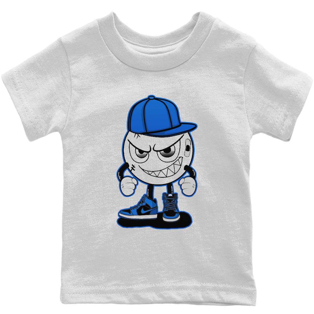 Jordan 1 Dark Marina Blue Sneaker Matching T-Shirt Mischief Emoji Sneaker Tees Jordan 1 Dark Marina Blue Sneaker Release Tees Kids Shirts