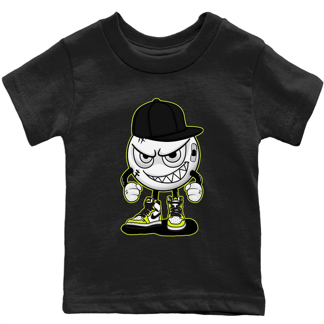 Jordan 1 Visionaire Sneaker Matching T-Shirt Mischief Emoji Sneaker Tees Jordan 1 Visionaire Sneaker Release Tees Kids Shirts
