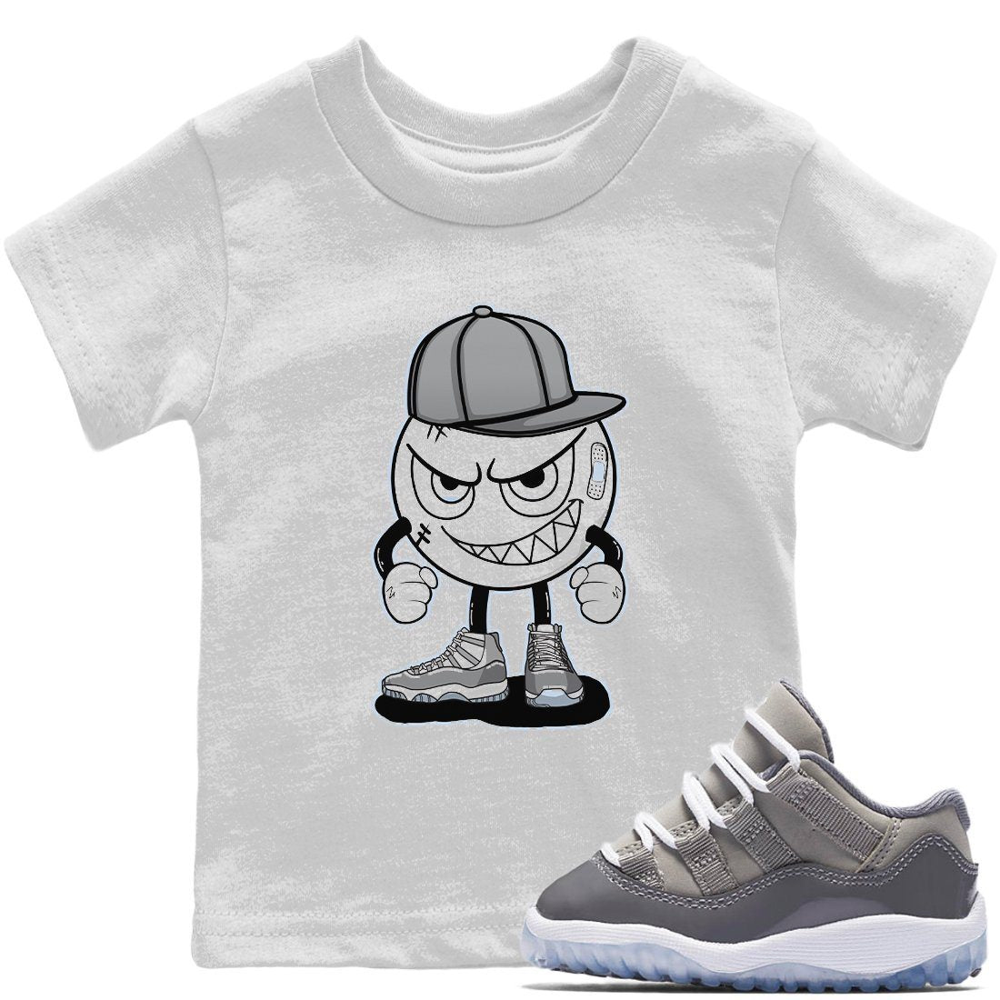Jordan 11 Cool Grey Sneaker Matching T-Shirt Mischief Emoji Sneaker Tees Jordan 11 Cool Grey Sneaker Release Tees Kids Shirts