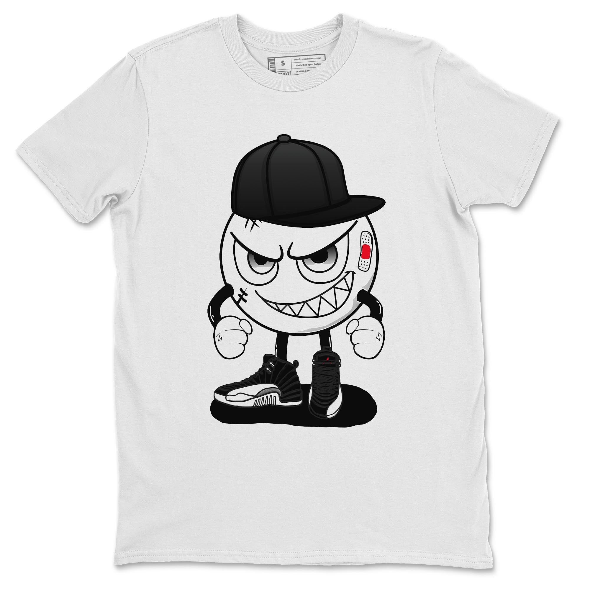 Jordan 12 Playoffs Shirt To Match Jordans Mischief Emoji Sneaker Tees Jordan 12 Playoffs Drip Gear Zone Sneaker Matching Clothing Unisex Shirts